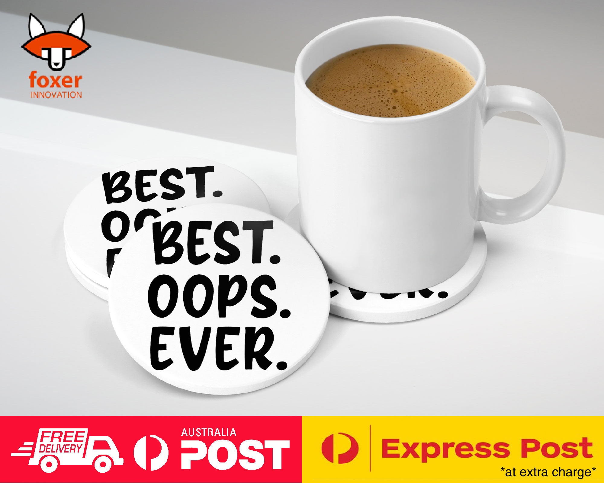 COASTER COFFEE DRINKING MAT|FUN CUTE FUNNY POSITIVE QUOTE #6