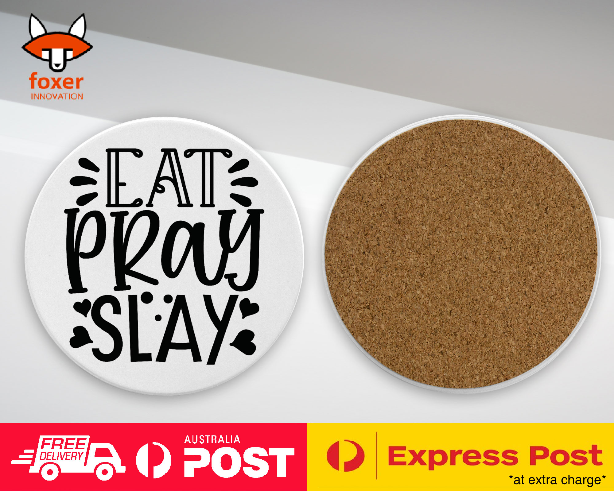 COASTER COFFEE DRINKING MAT|FUN CUTE FUNNY POSITIVE QUOTE #22