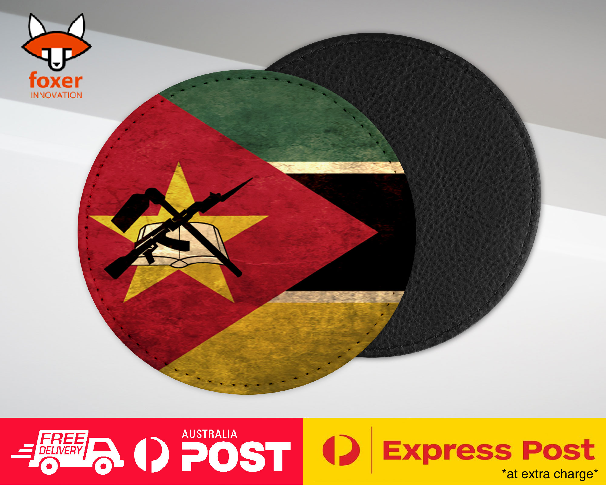 COASTER COFFEE DRINKING MAT|MOZAMBIQUE COUNTRY FLAG 105
