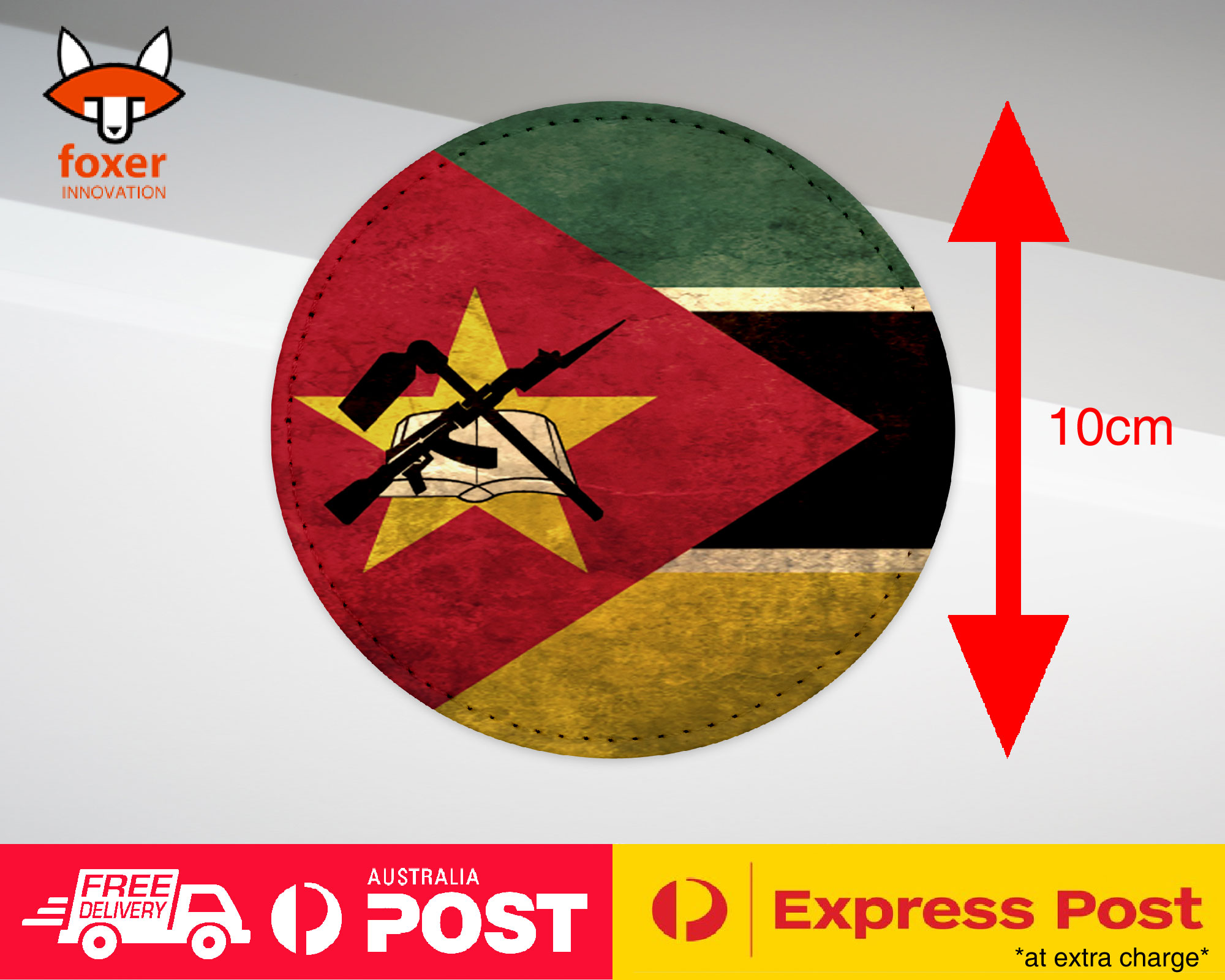 COASTER COFFEE DRINKING MAT|MOZAMBIQUE COUNTRY FLAG 105