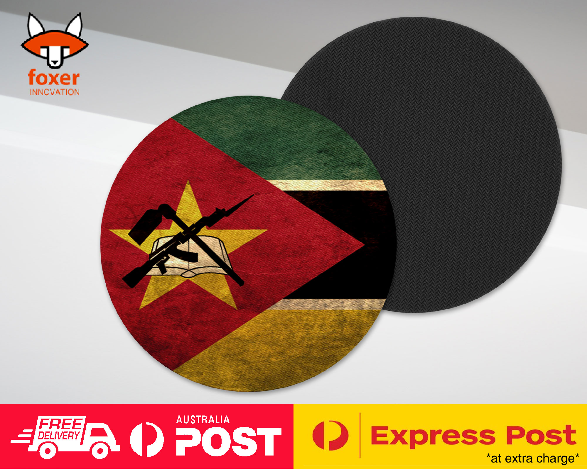 COASTER COFFEE DRINKING MAT|MOZAMBIQUE COUNTRY FLAG 105