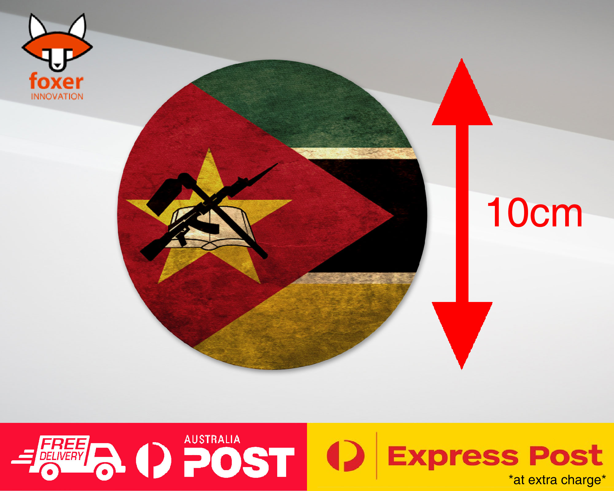 COASTER COFFEE DRINKING MAT|MOZAMBIQUE COUNTRY FLAG 105