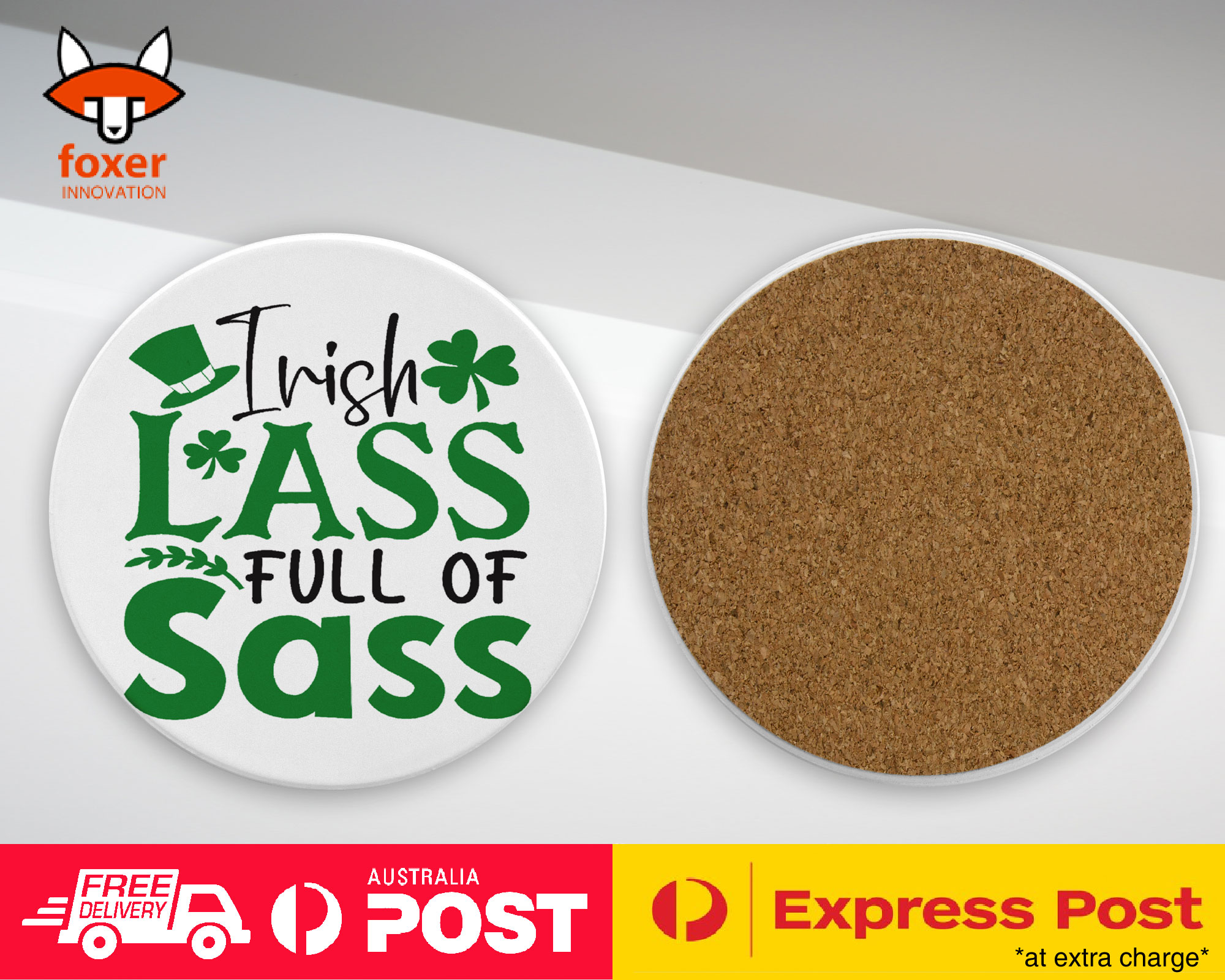 COASTER COFFEE DRINKING MAT|ST PATRICKS DAY QUOTES #4