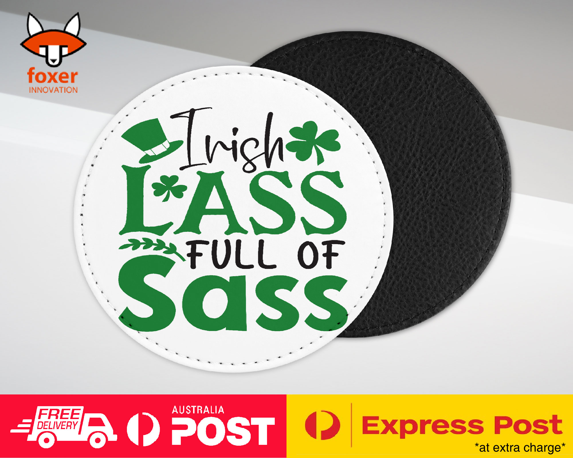 COASTER COFFEE DRINKING MAT|ST PATRICKS DAY QUOTES #4