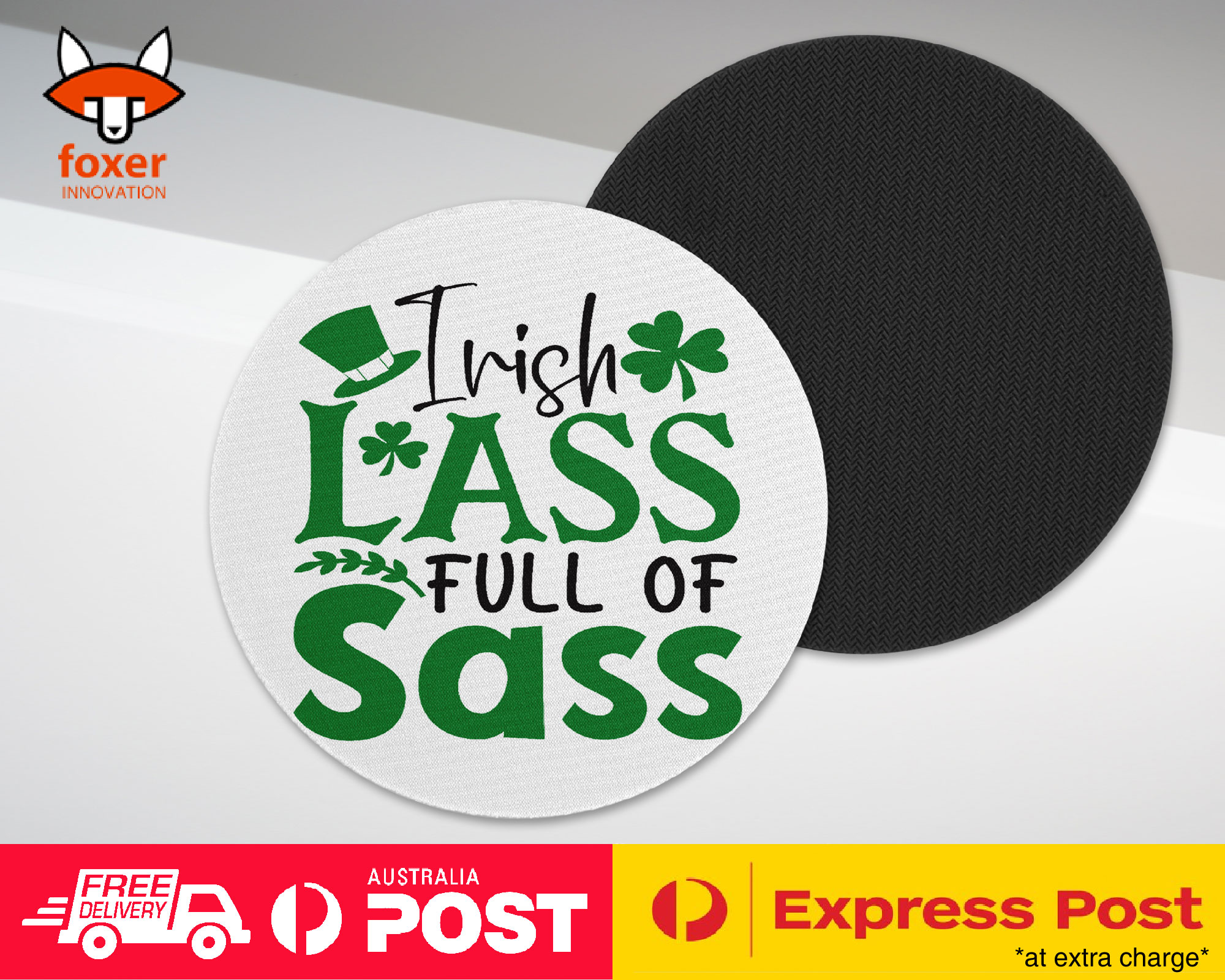 COASTER COFFEE DRINKING MAT|ST PATRICKS DAY QUOTES #4