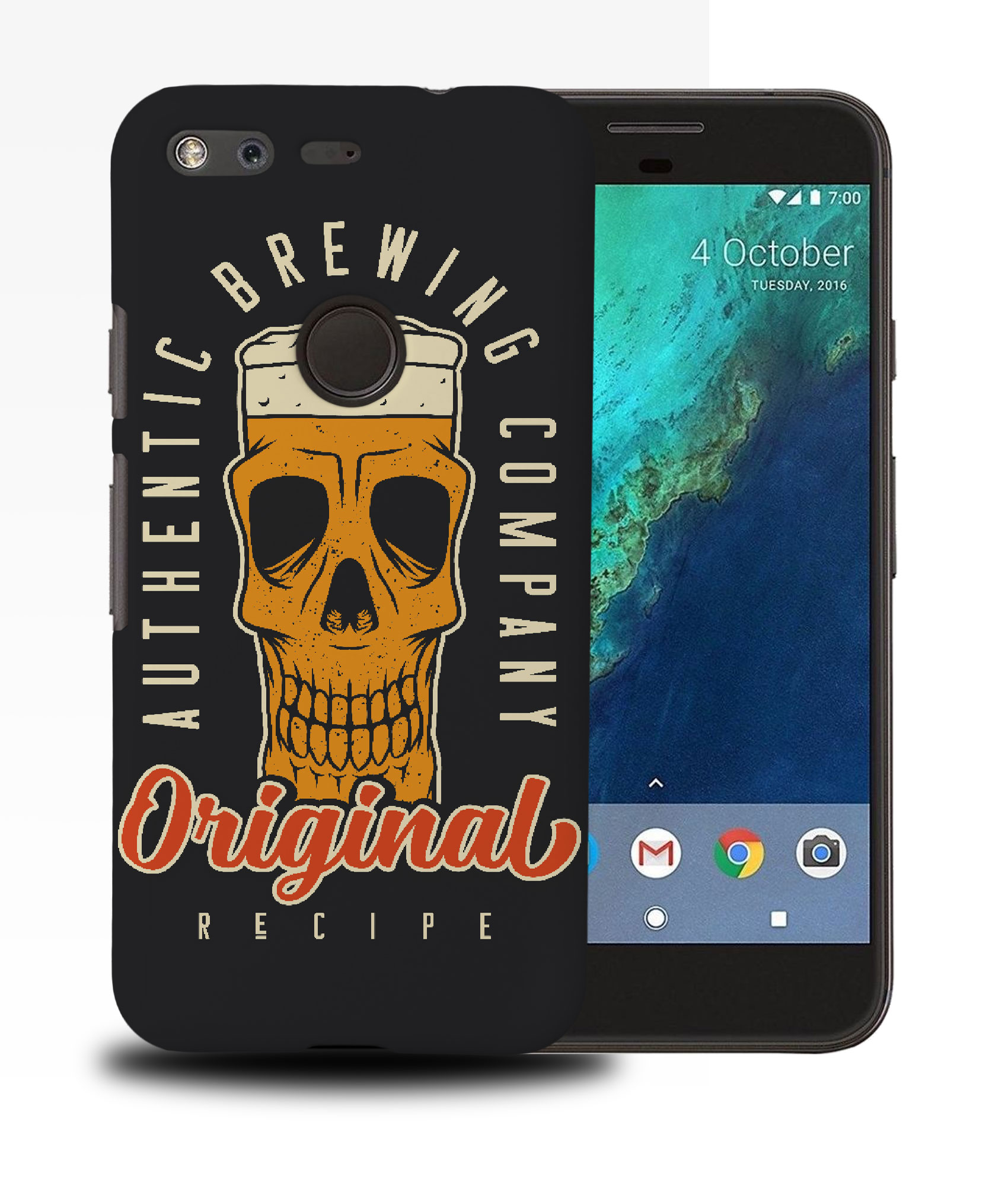 CASE COVER FOR GOOGLE PIXEL|FUNNY BEER SKULL SKELETON - Picture 11 of 11
