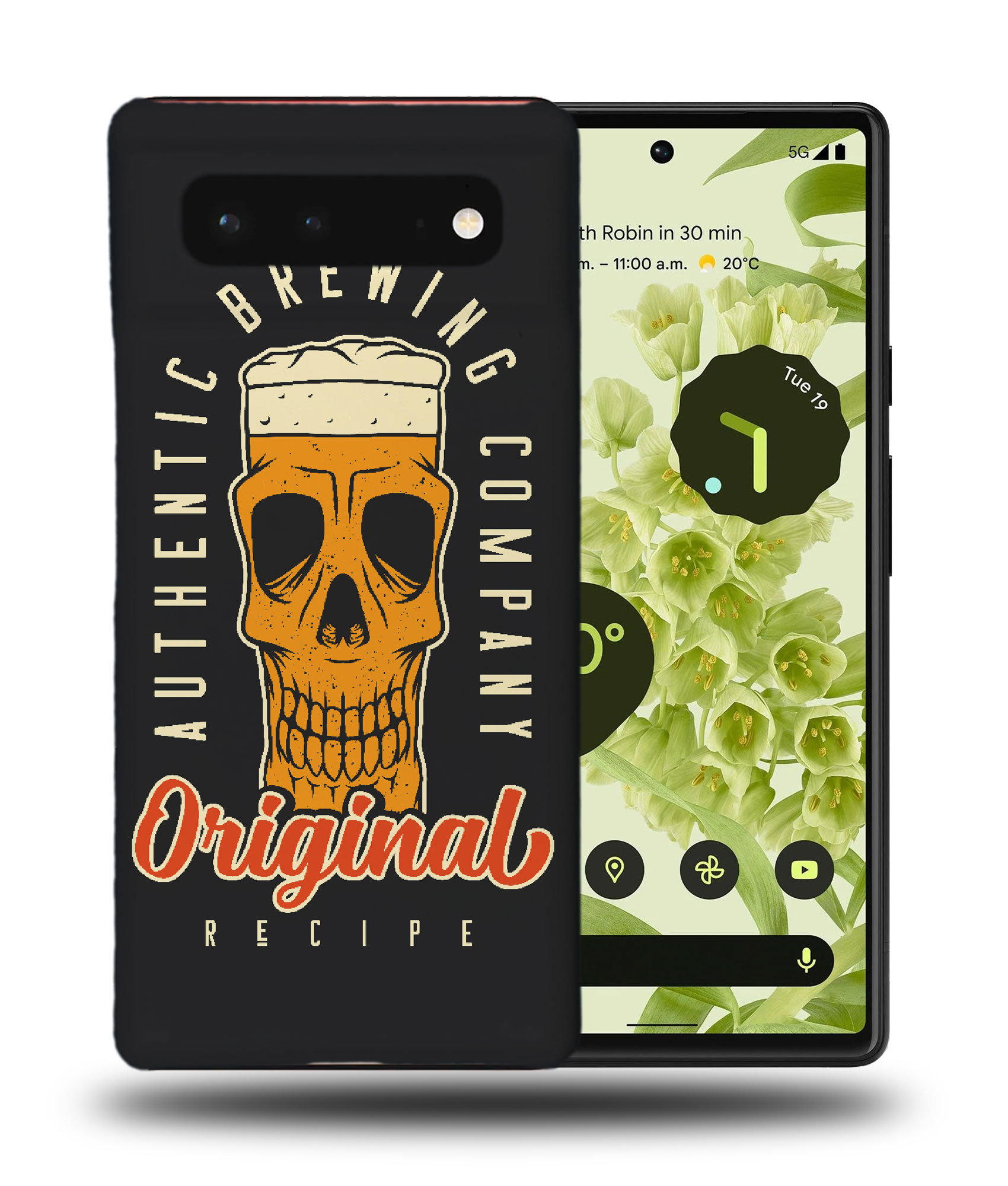 CASE COVER FOR GOOGLE PIXEL|FUNNY BEER SKULL SKELETON - Picture 3 of 11