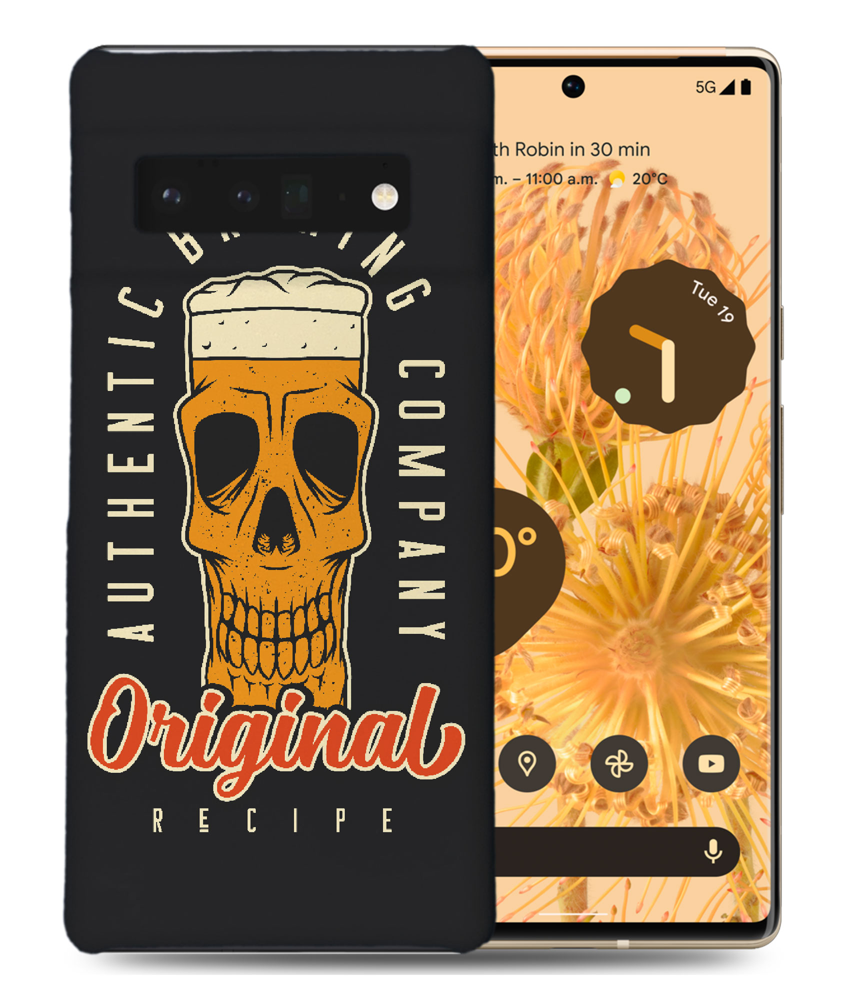 CASE COVER FOR GOOGLE PIXEL|FUNNY BEER SKULL SKELETON - Picture 2 of 11