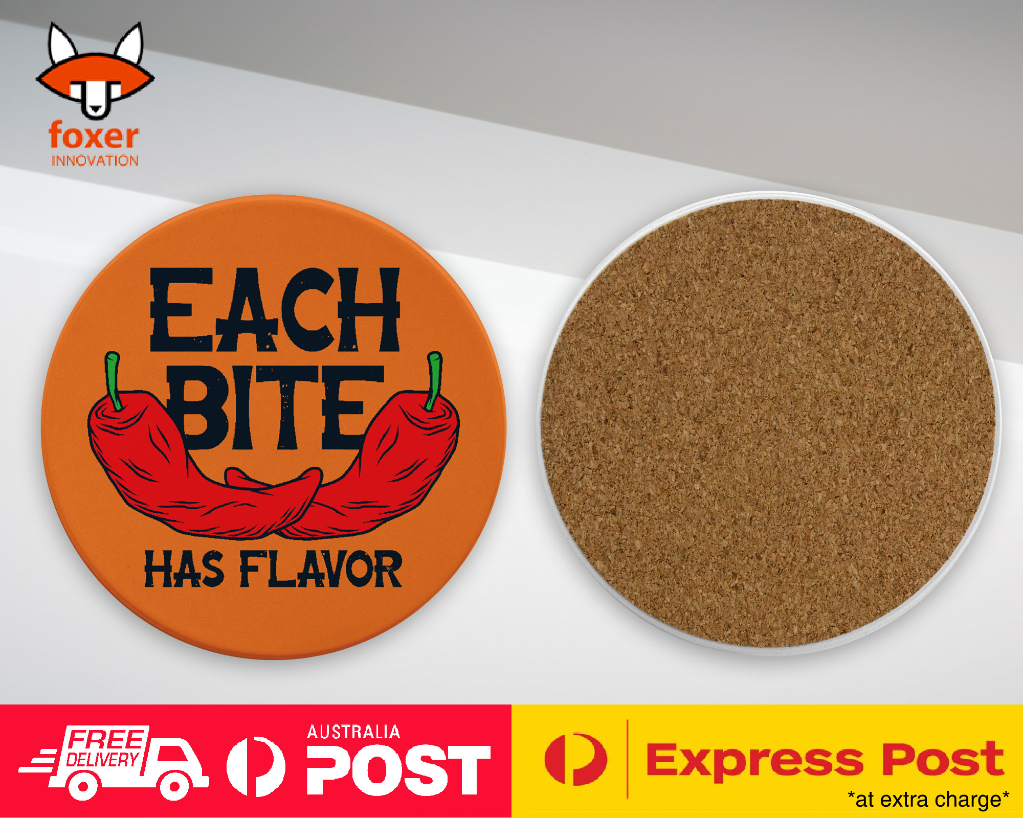 COASTER COFFEE DRINKING MAT|FUNNY HOT SPICY CHILLI QUOTE #3