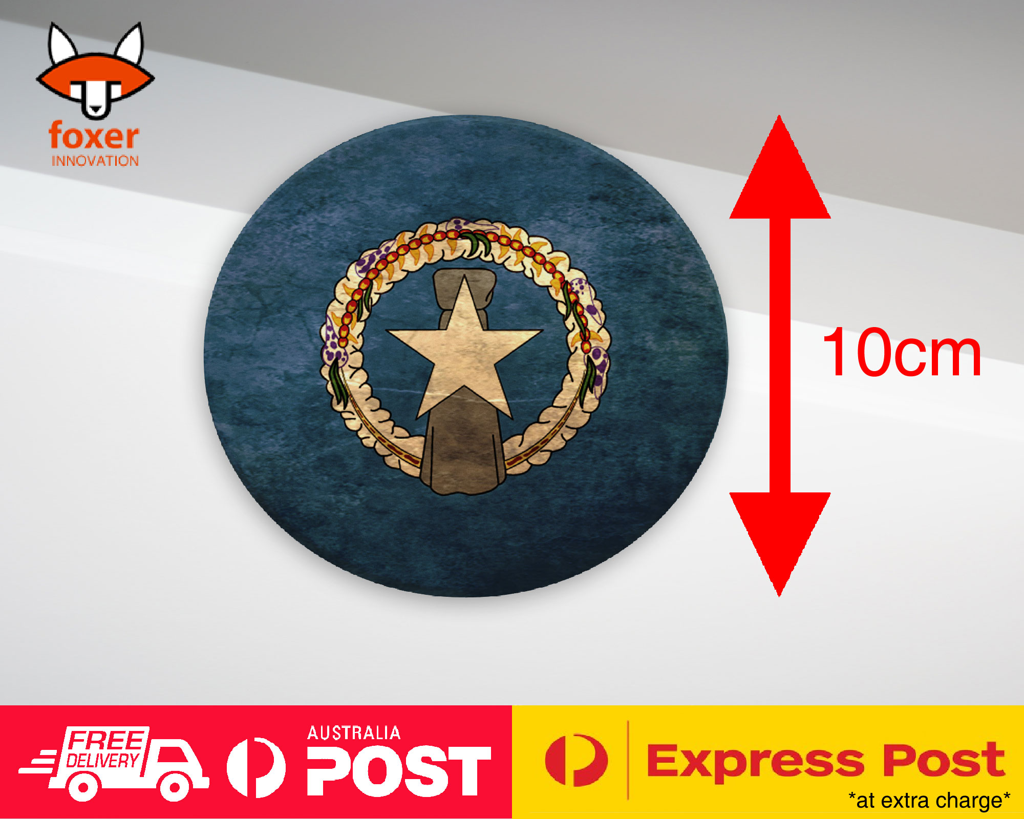 COASTER COFFEE DRINKING MAT|NORTHERN MARIANA ISLANDS FLAG