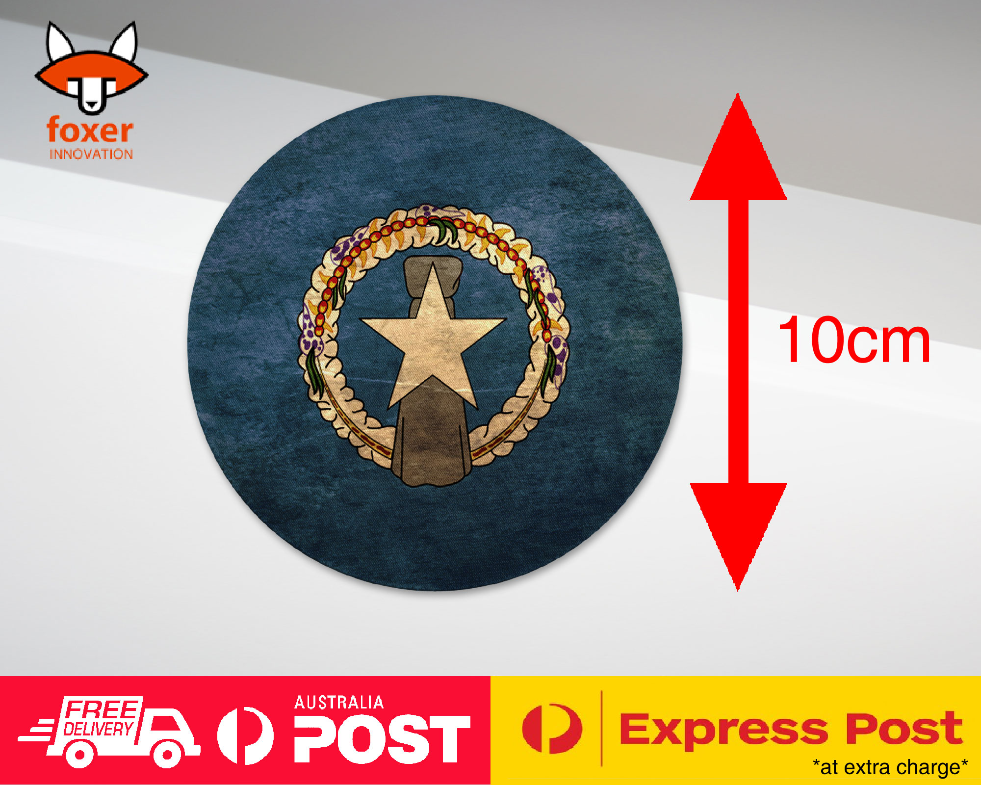 COASTER COFFEE DRINKING MAT|NORTHERN MARIANA ISLANDS FLAG