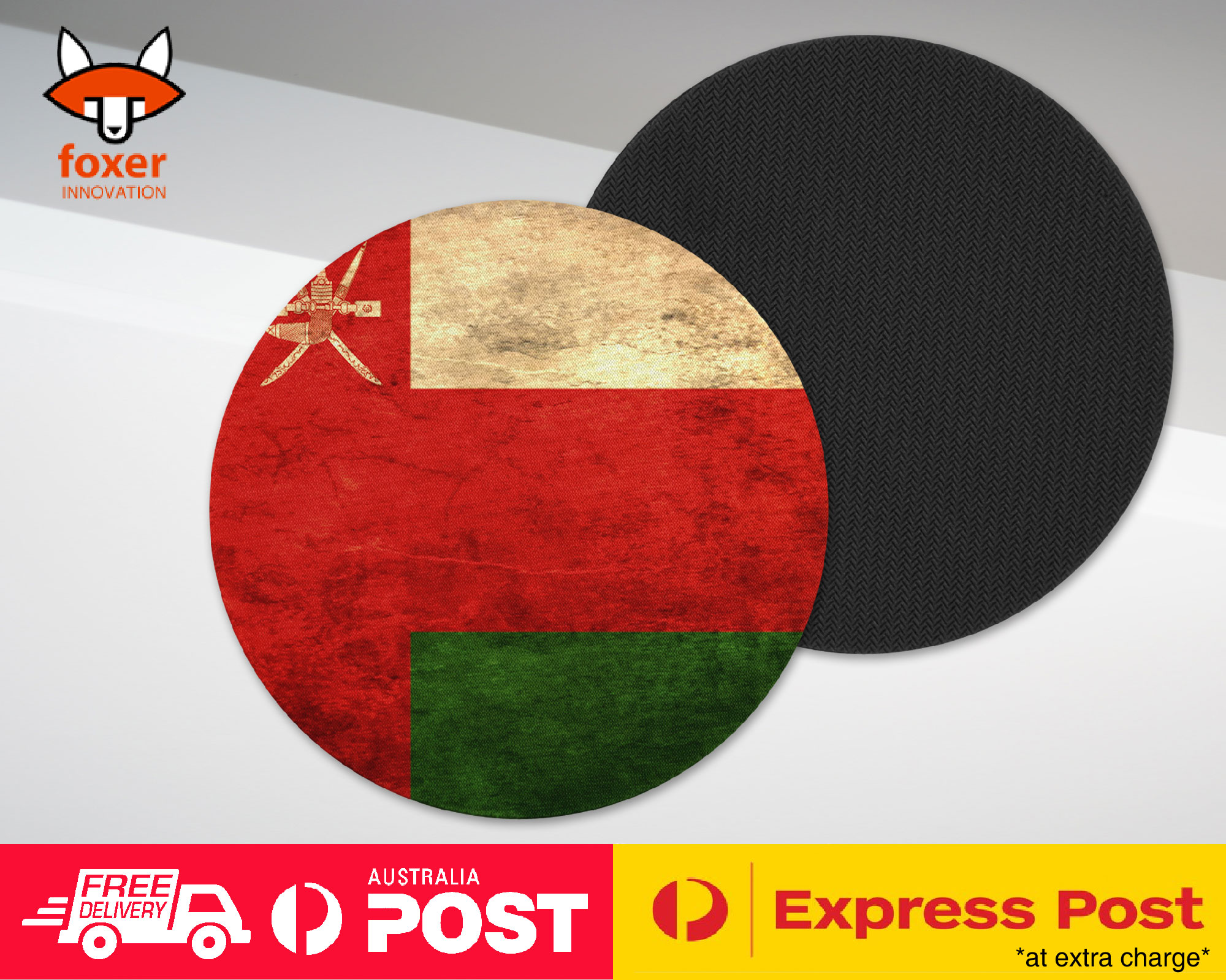 COASTER COFFEE DRINKING MAT|OMAN COUNTRY FLAG 115