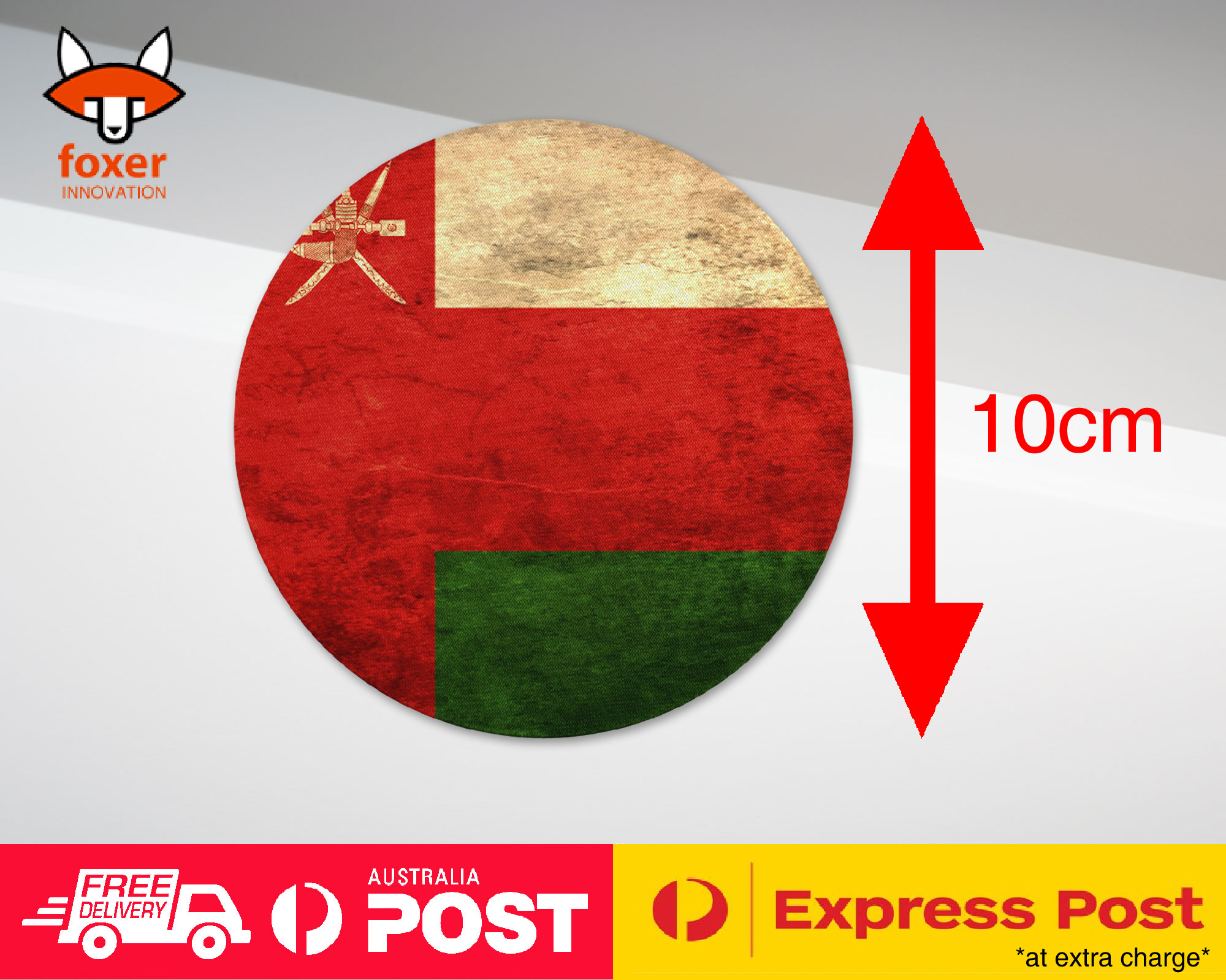 COASTER COFFEE DRINKING MAT|OMAN COUNTRY FLAG 115