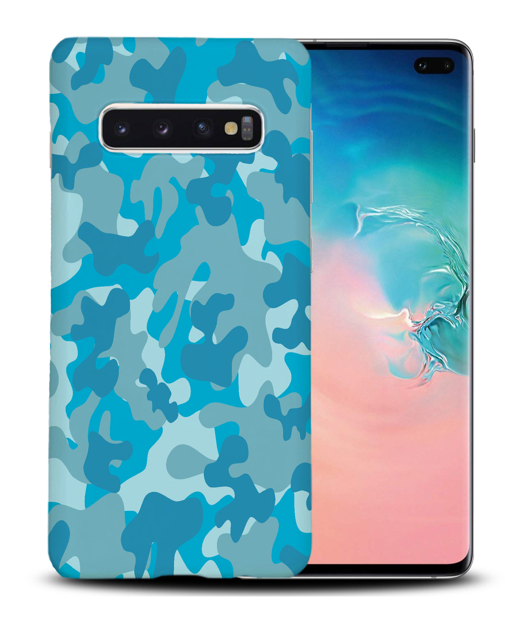 CASE COVER FOR SAMSUNG GALAXY|BLUE CAMOFLAGUE PATTERN - Picture 19 of 25