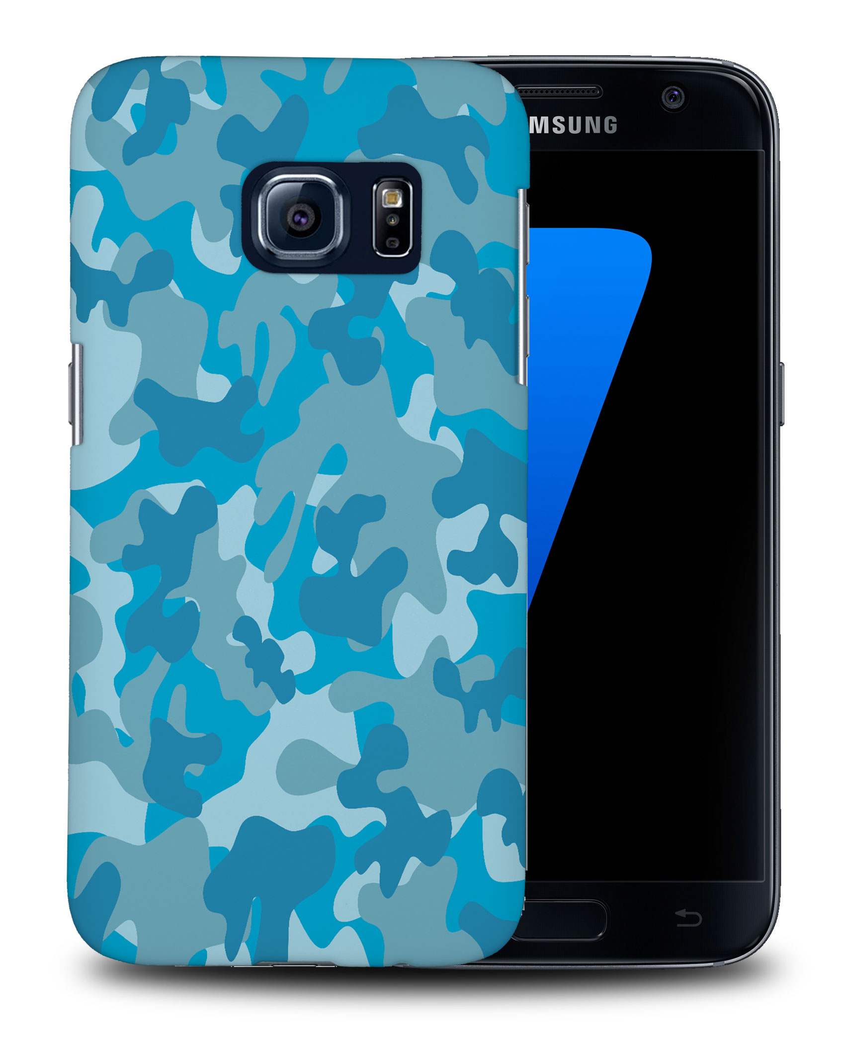 CASE COVER FOR SAMSUNG GALAXY|BLUE CAMOFLAGUE PATTERN - Picture 25 of 25