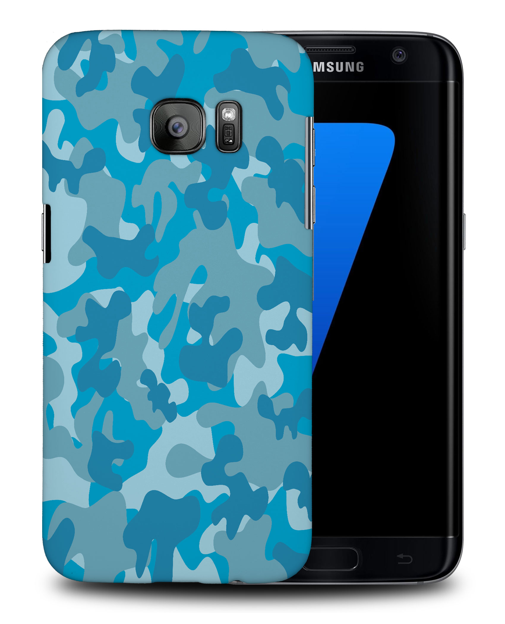 CASE COVER FOR SAMSUNG GALAXY|BLUE CAMOFLAGUE PATTERN - Picture 24 of 25