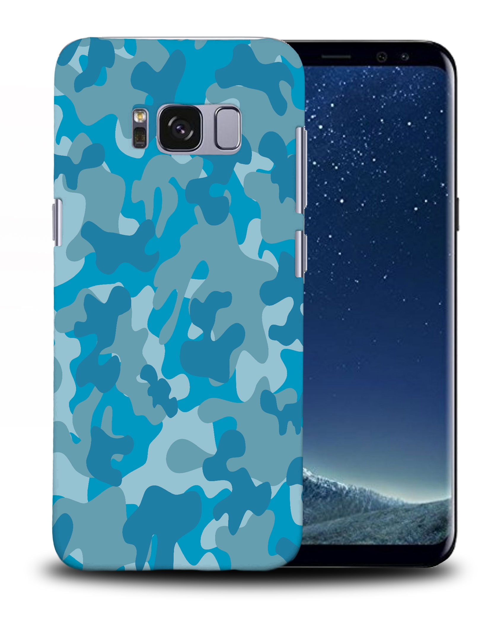 CASE COVER FOR SAMSUNG GALAXY|BLUE CAMOFLAGUE PATTERN - Picture 23 of 25