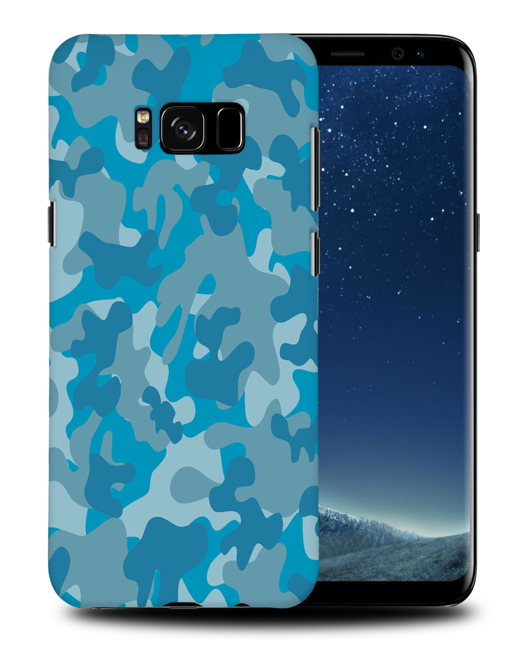CASE COVER FOR SAMSUNG GALAXY|BLUE CAMOFLAGUE PATTERN - Picture 22 of 25