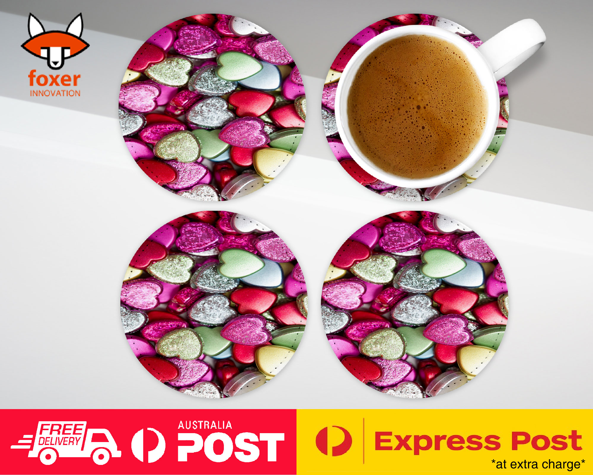 COASTER COFFEE DRINKING MAT|CUTE CHOCOLATE ADORABLE CANDY #4