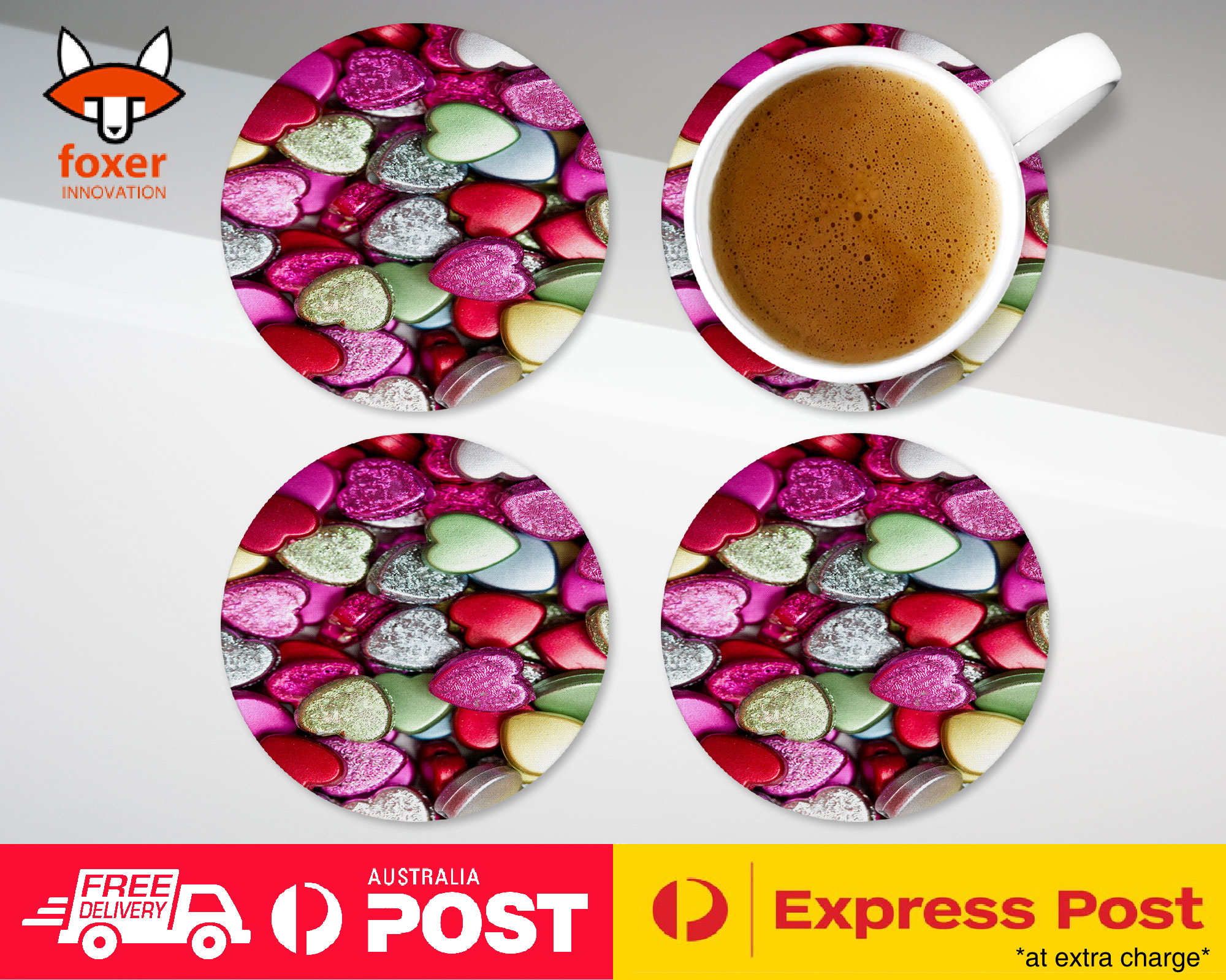 COASTER COFFEE DRINKING MAT|CUTE CHOCOLATE ADORABLE CANDY #4
