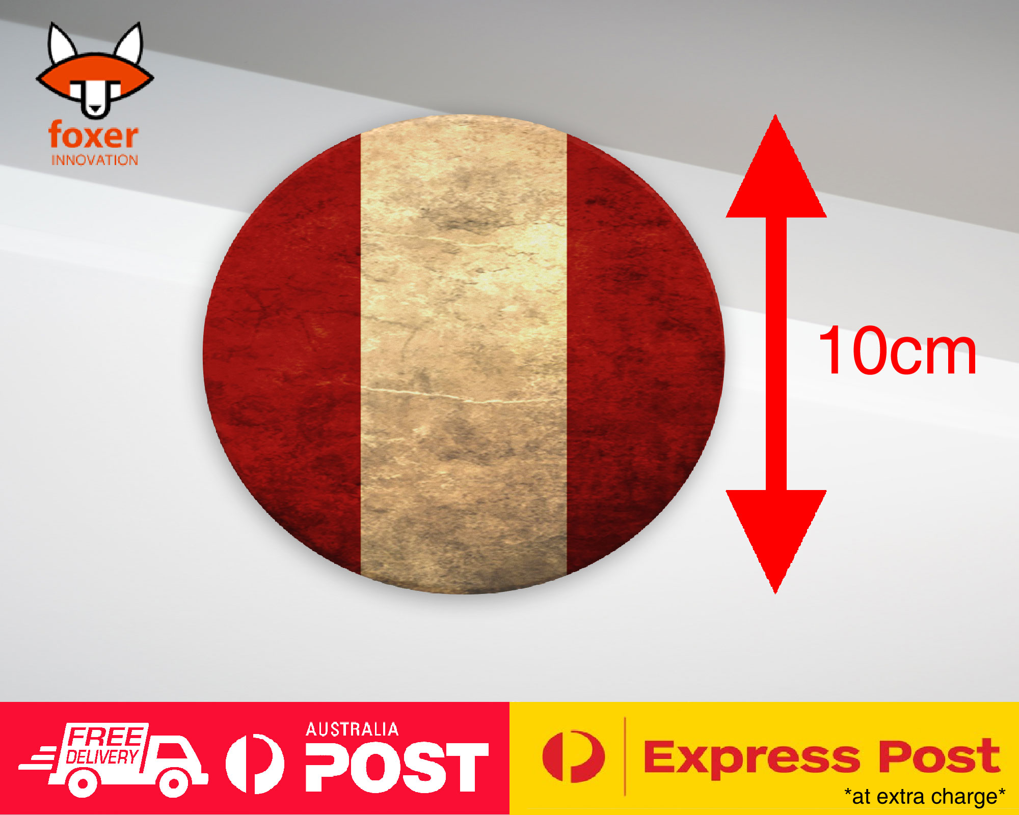 COASTER COFFEE DRINKING MAT|PERU COUNTRY FLAG 120