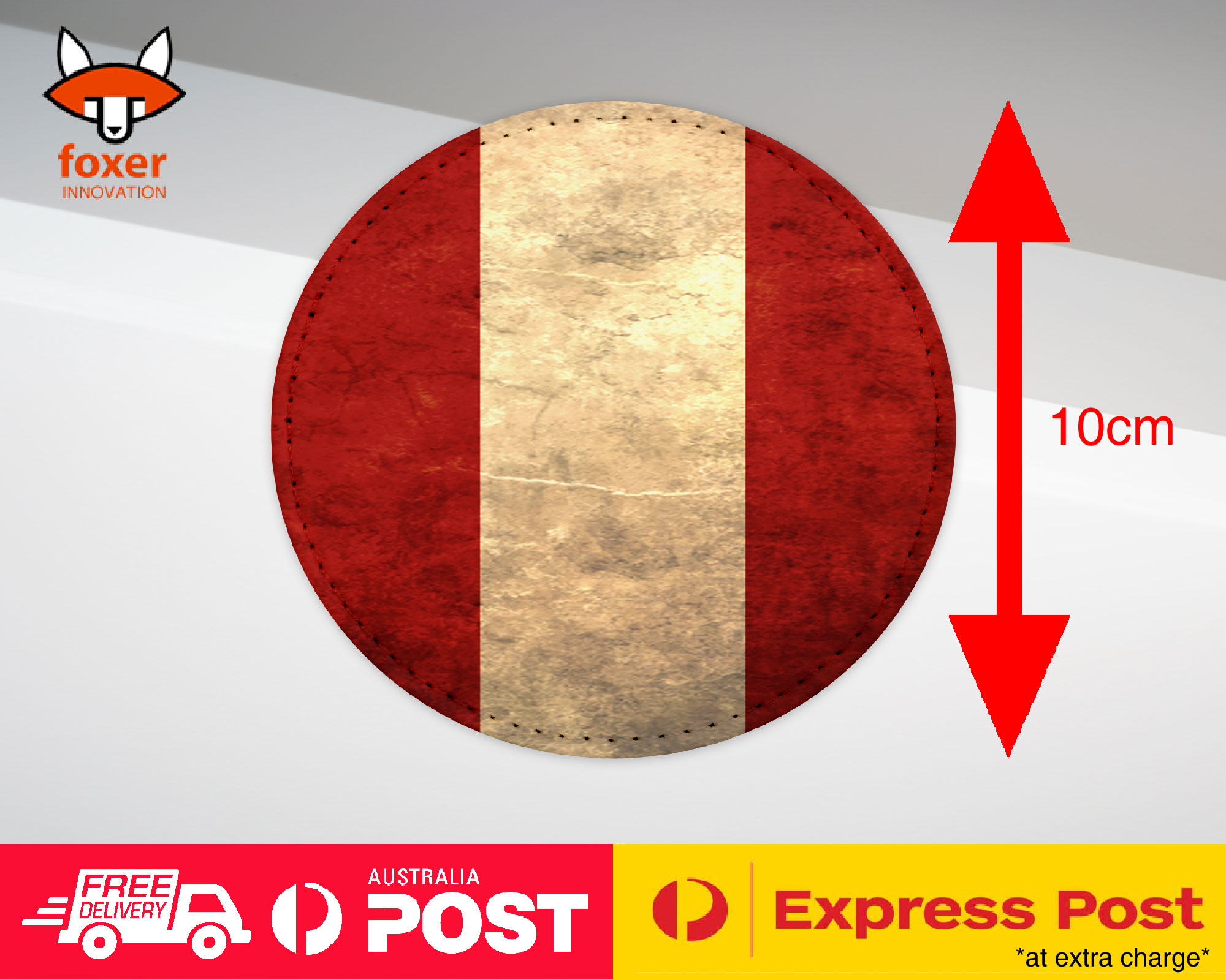 COASTER COFFEE DRINKING MAT|PERU COUNTRY FLAG 120