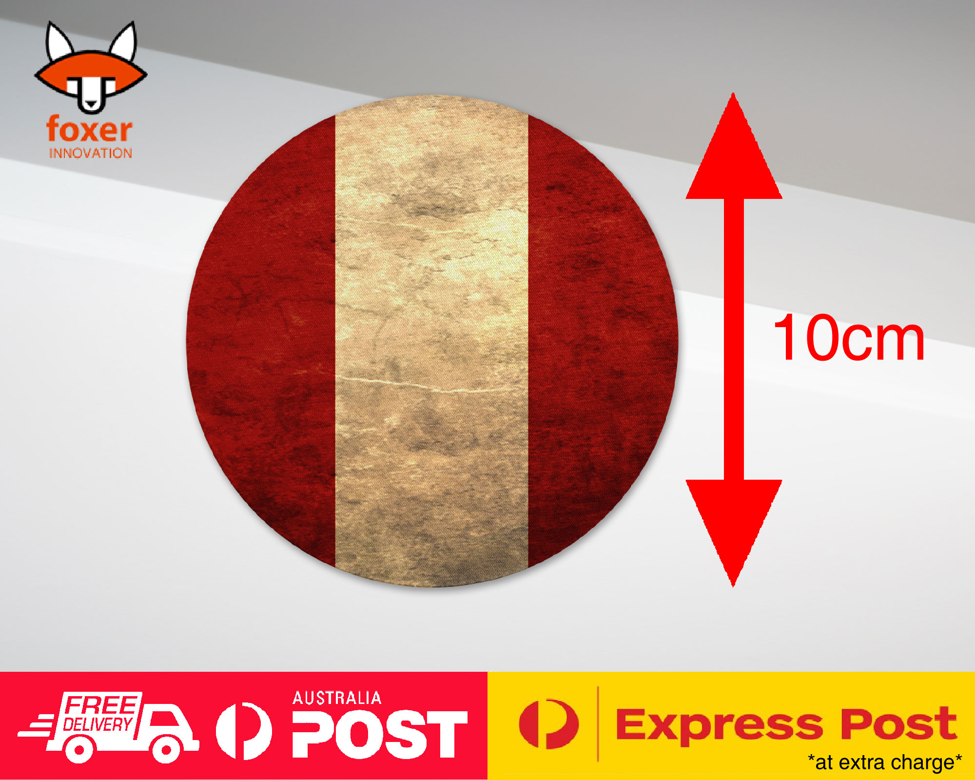 COASTER COFFEE DRINKING MAT|PERU COUNTRY FLAG 120