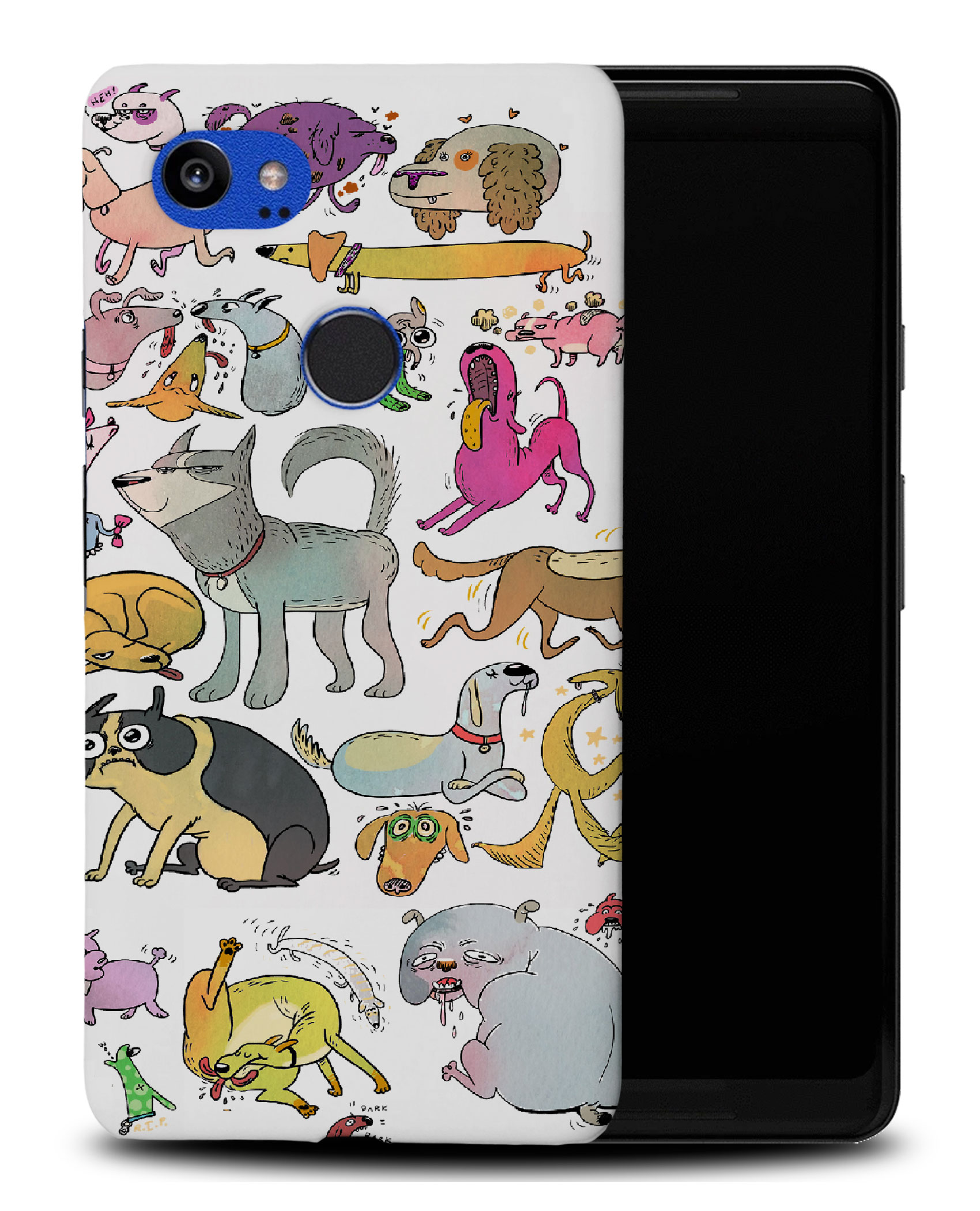 CASE COVER FOR GOOGLE PIXEL|CUTE DOG PUPPY COLLAGE DRAWING - Picture 8 of 11