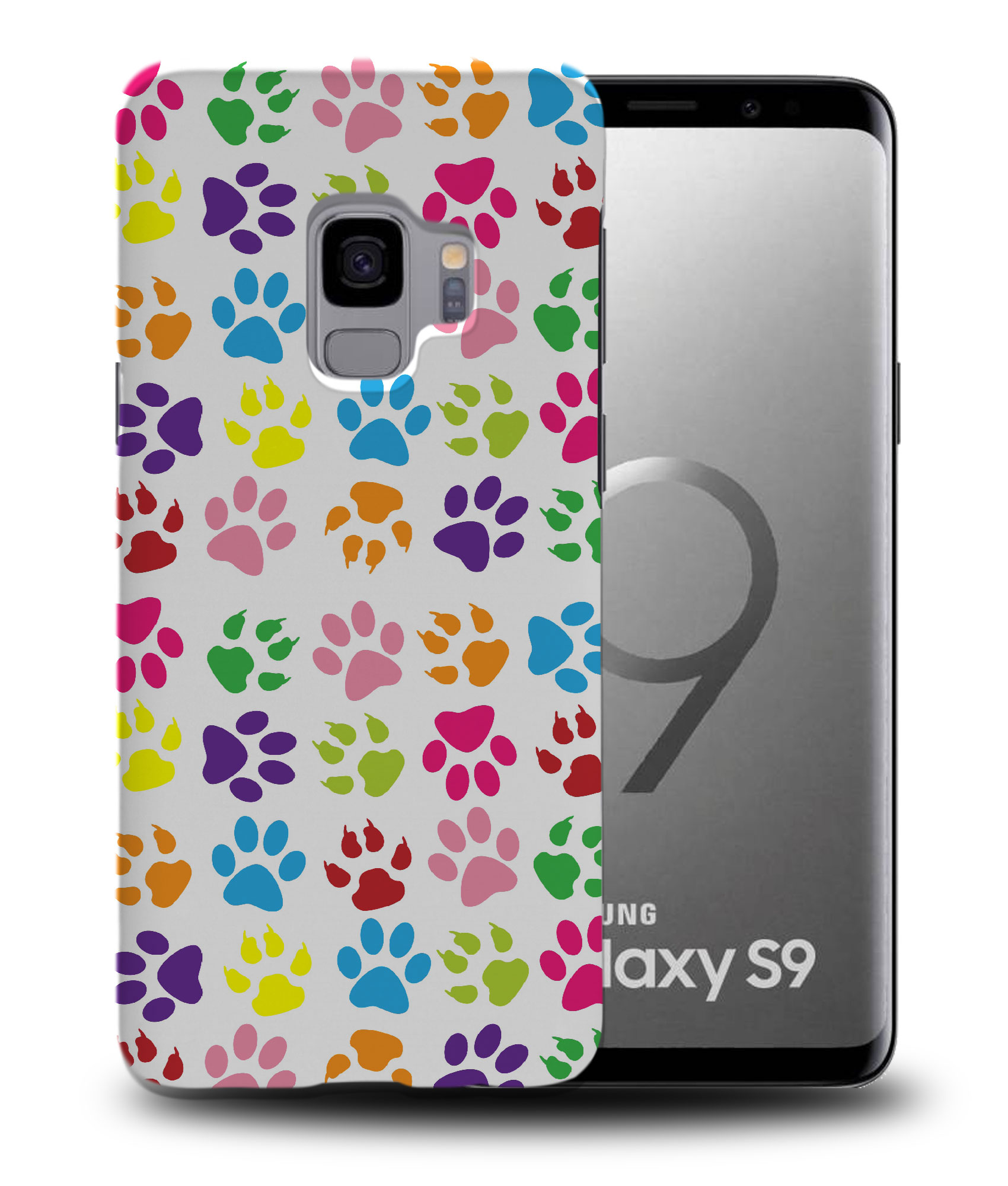 CASE COVER FOR SAMSUNG GALAXY|DOG PUPPY PAW RAINBOW PATTERN - Picture 21 of 25