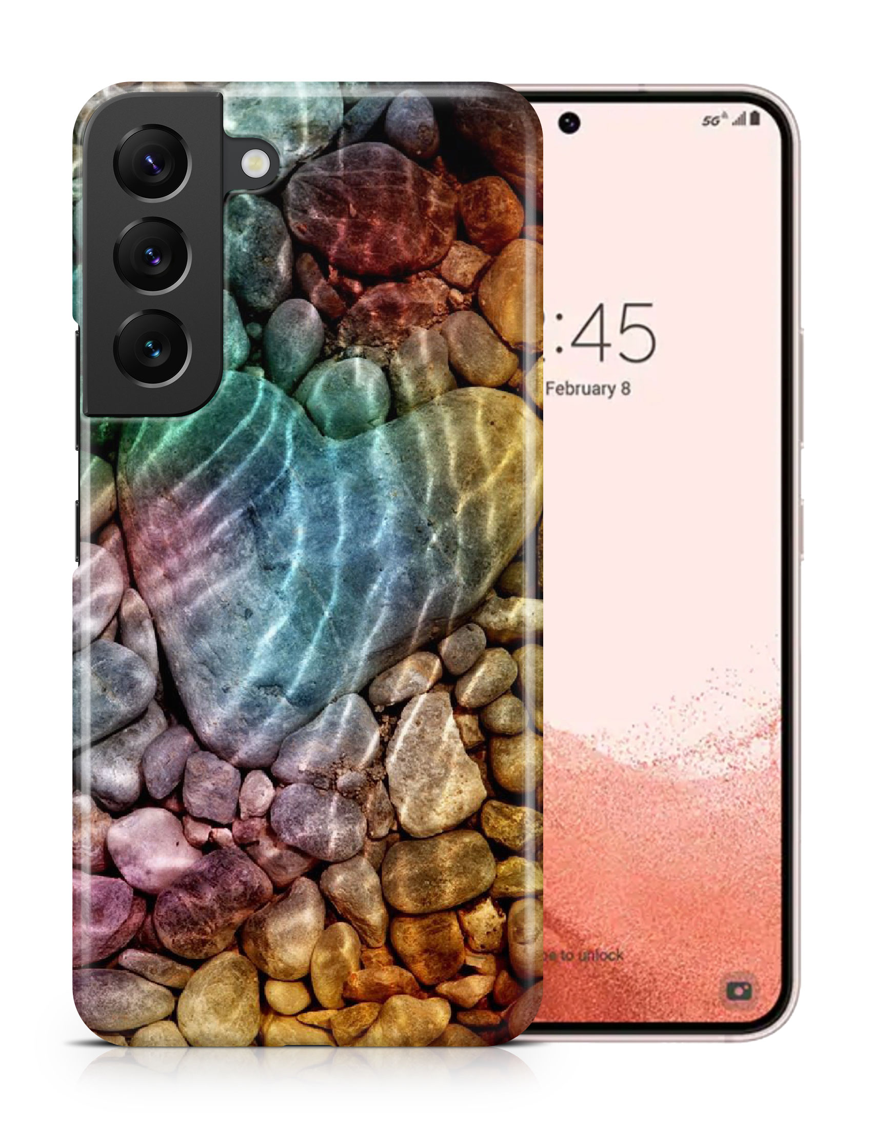 CASE COVER FOR SAMSUNG GALAXY|RAINBOW ROCKS IN WATER - Picture 9 of 25