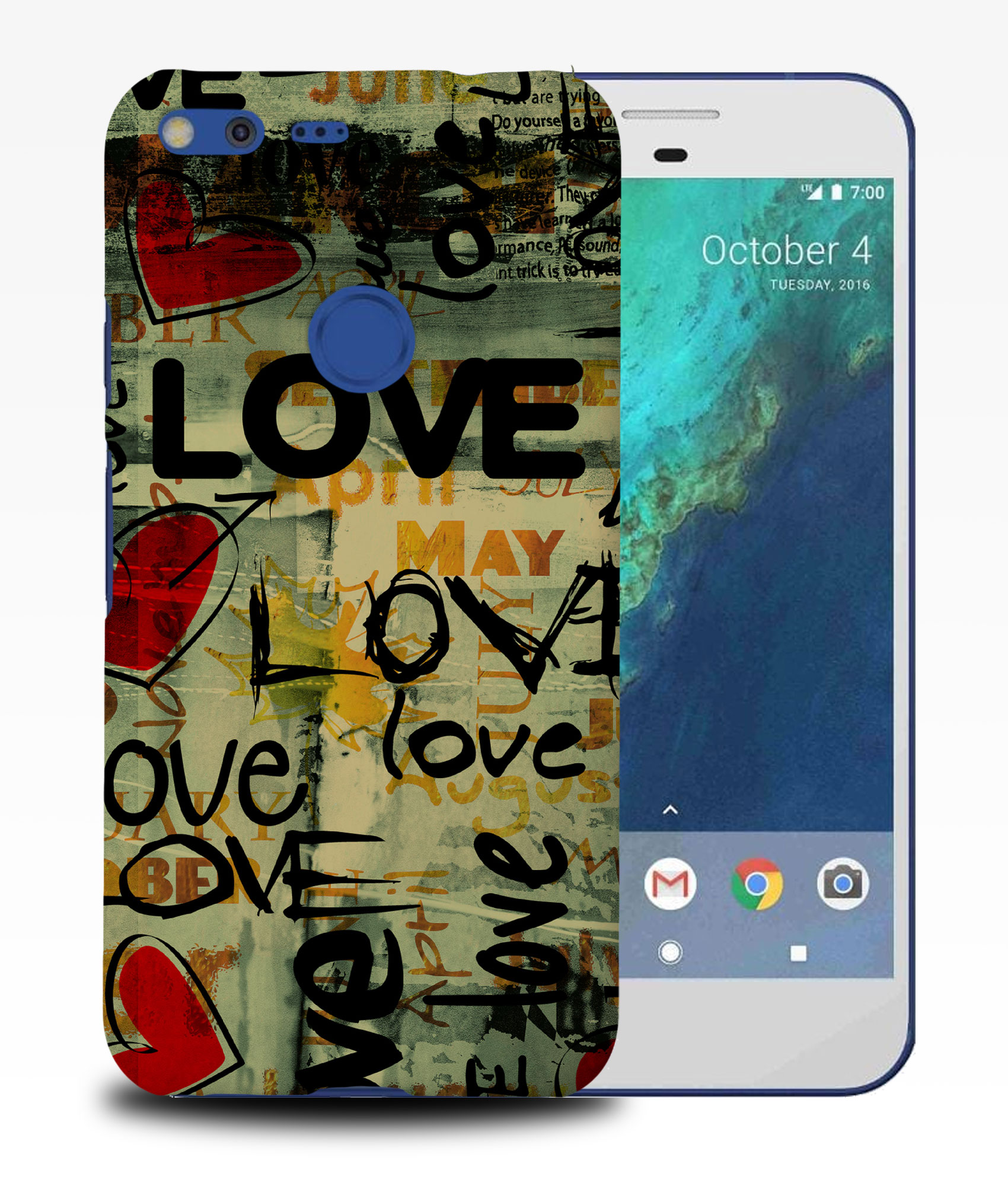 FUNDA PARA GOOGLE PIXEL|LOVE HEART DOODLE VINTAGE #1 - Imagen 10 de 11