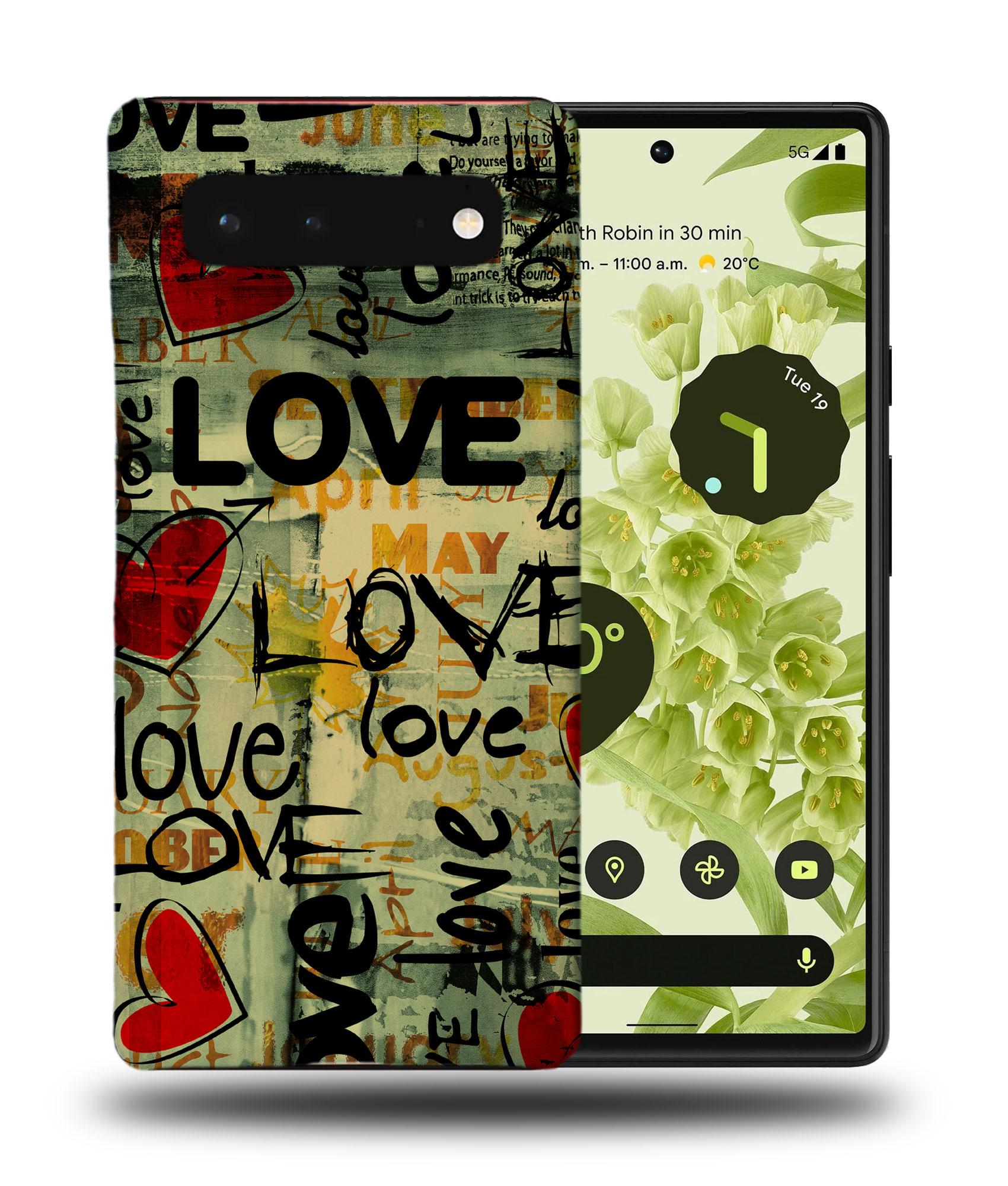 FUNDA PARA GOOGLE PIXEL|LOVE HEART DOODLE VINTAGE #1 - Imagen 3 de 11