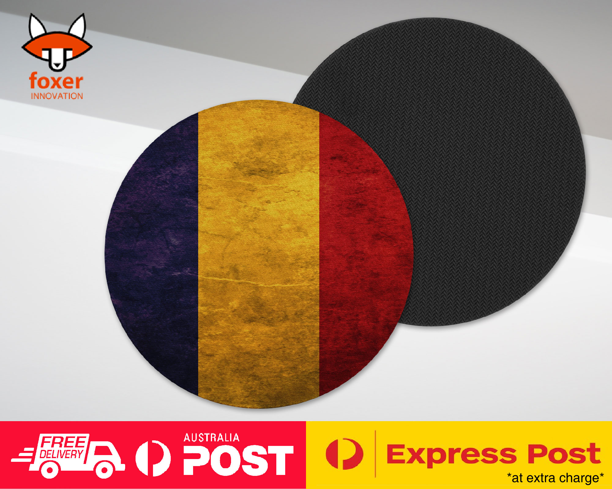 COASTER COFFEE DRINKING MAT|ROMANIA COUNTRY FLAG 125