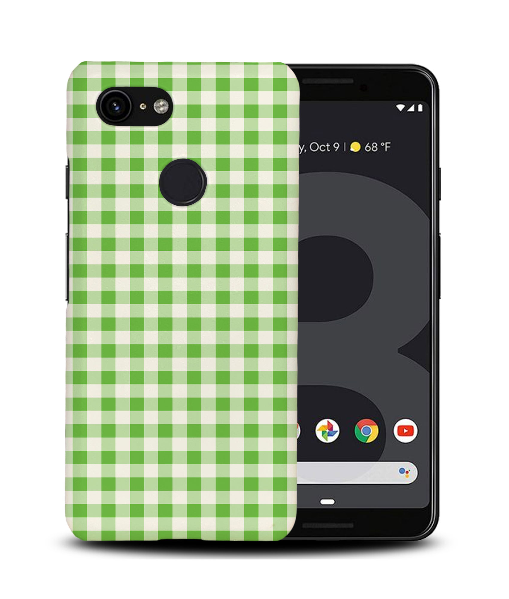CASE COVER FOR GOOGLE PIXEL|GREEN CHECKERED PATTERN #4 - Picture 7 of 11