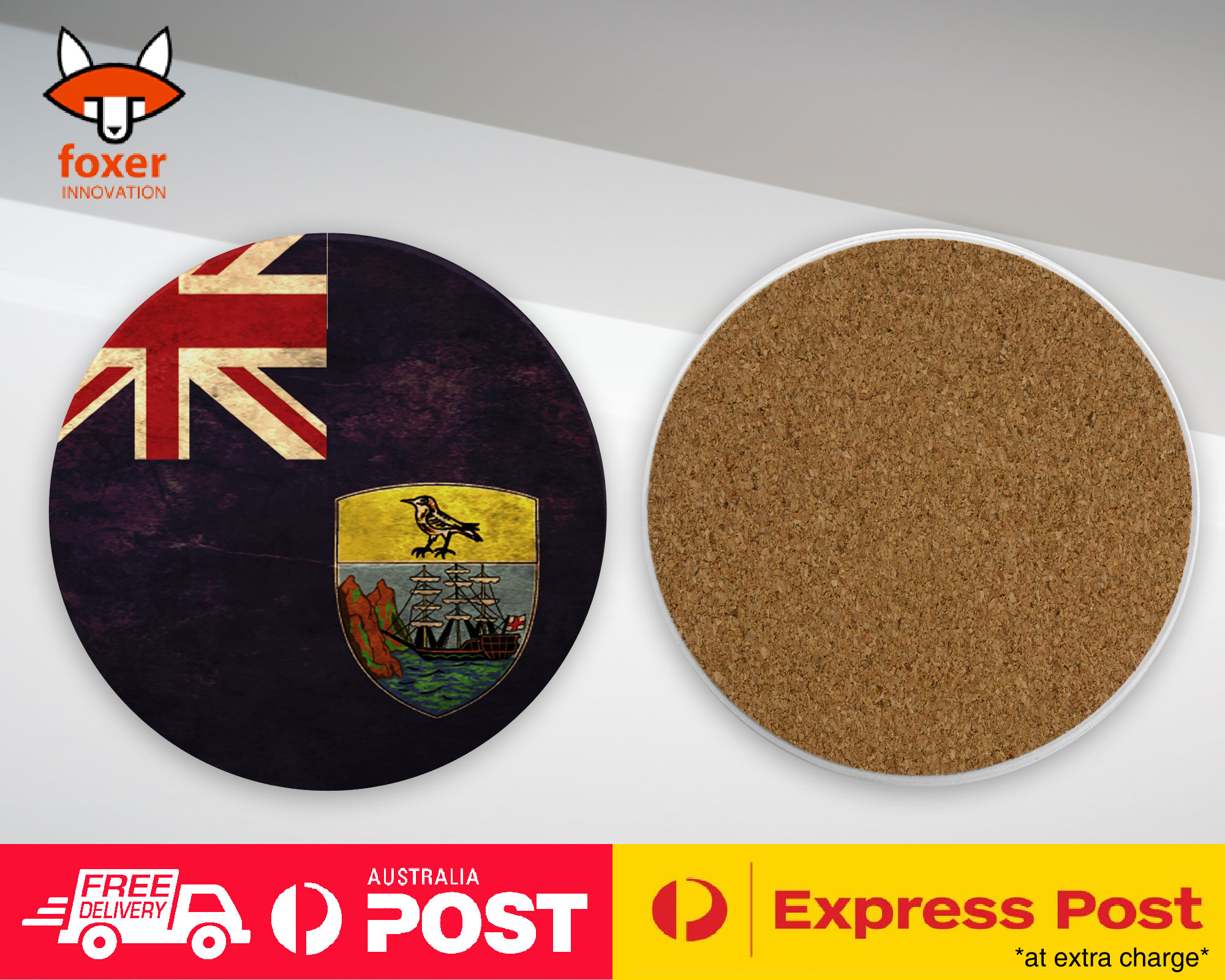 COASTER COFFEE DRINKING MAT|SAINT HELENA COUNTRY FLAG