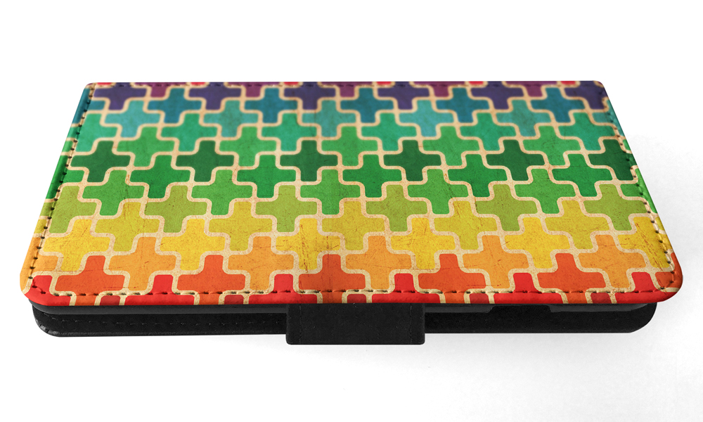 FLIP CASE FOR SAMSUNG GALAXY|RAINBOW CROSS VINTAGE PATTERN - Picture 108 of 120