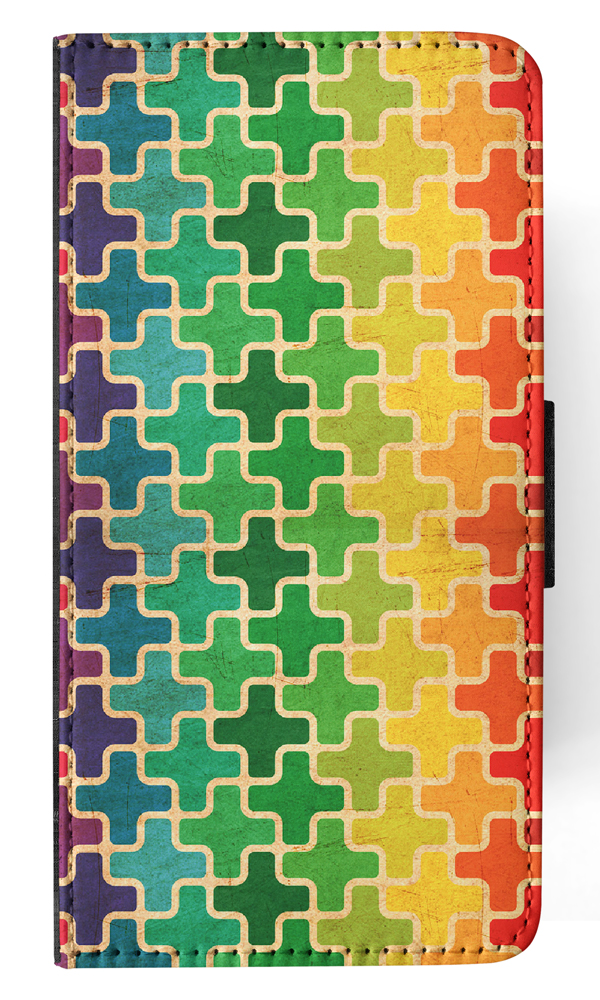 FLIP CASE FOR SAMSUNG GALAXY|RAINBOW CROSS VINTAGE PATTERN - Picture 82 of 120