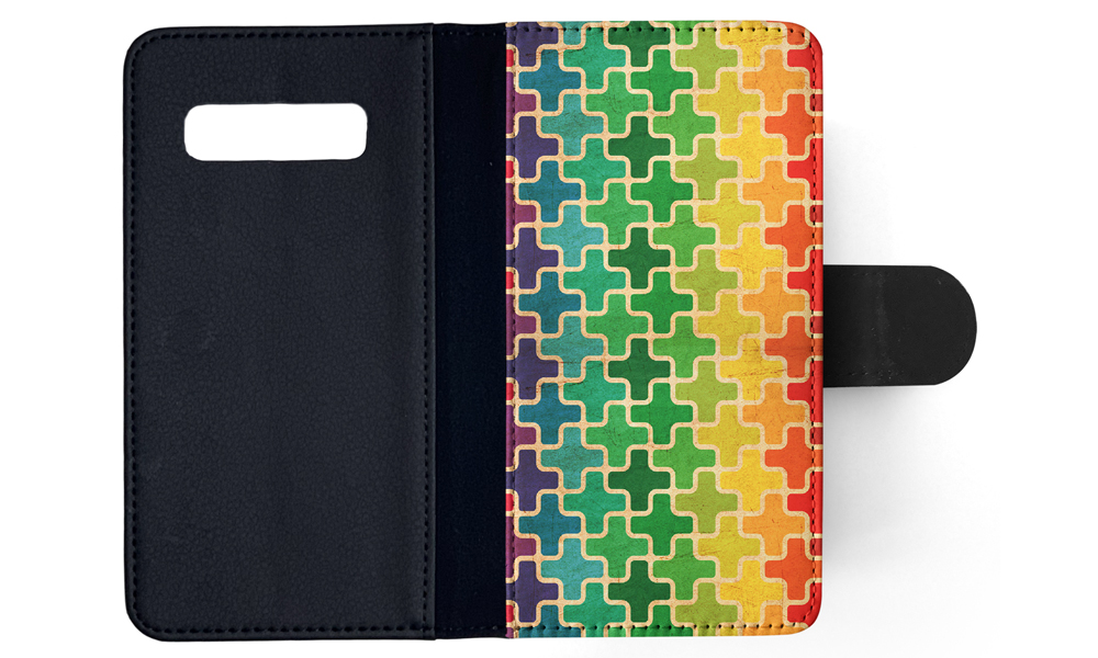 FLIP CASE FOR SAMSUNG GALAXY|RAINBOW CROSS VINTAGE PATTERN - Picture 84 of 120
