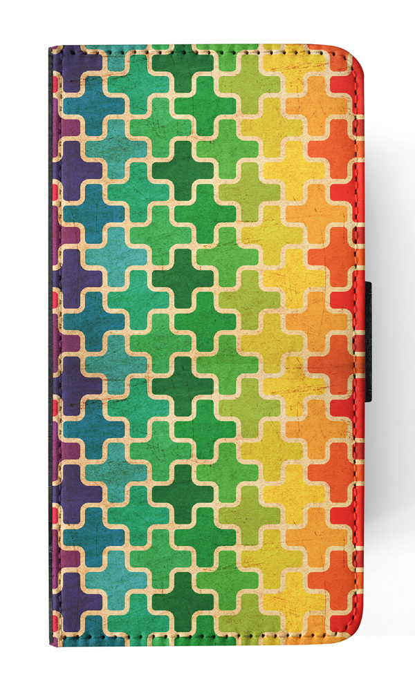 FLIP CASE FOR SAMSUNG GALAXY|RAINBOW CROSS VINTAGE PATTERN - Picture 87 of 120