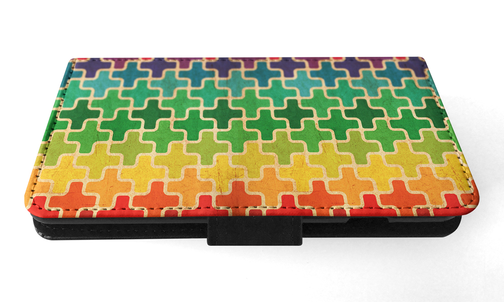 FLIP CASE FOR SAMSUNG GALAXY|RAINBOW CROSS VINTAGE PATTERN - Picture 88 of 120