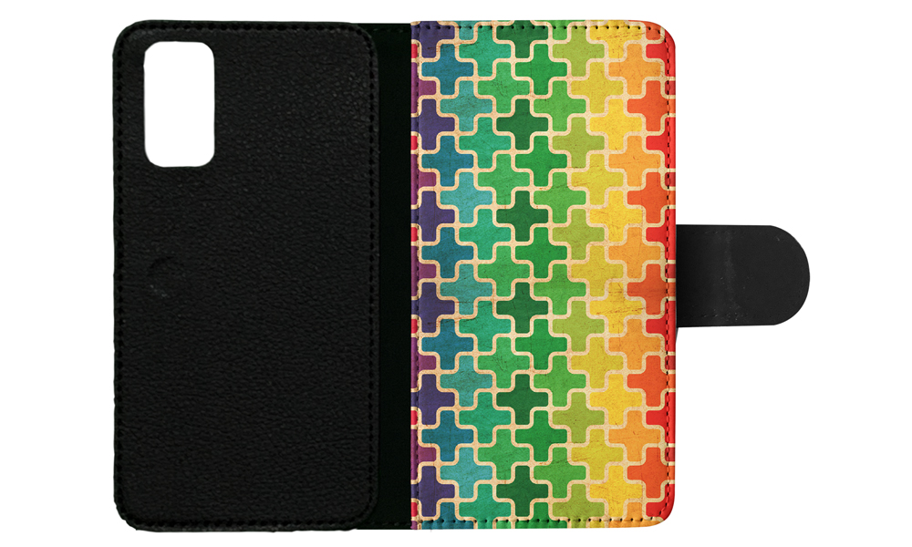 FLIP CASE FOR SAMSUNG GALAXY|RAINBOW CROSS VINTAGE PATTERN - Picture 79 of 120