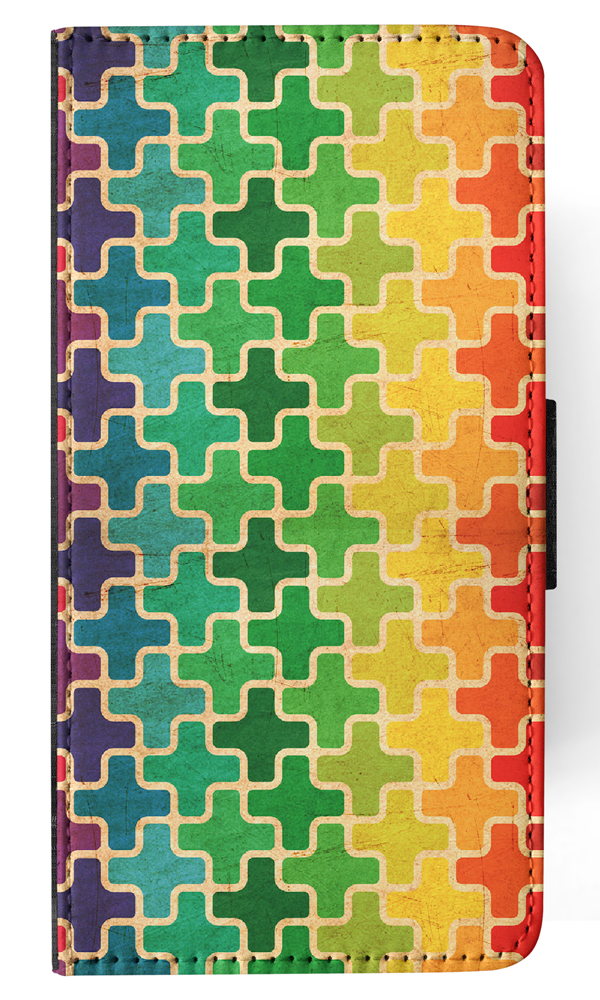 FLIP CASE FOR SAMSUNG GALAXY|RAINBOW CROSS VINTAGE PATTERN - Picture 72 of 120