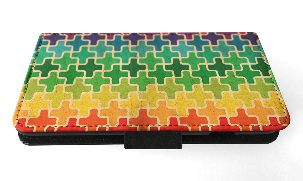 FLIP CASE FOR SAMSUNG GALAXY|RAINBOW CROSS VINTAGE PATTERN - Picture 73 of 120
