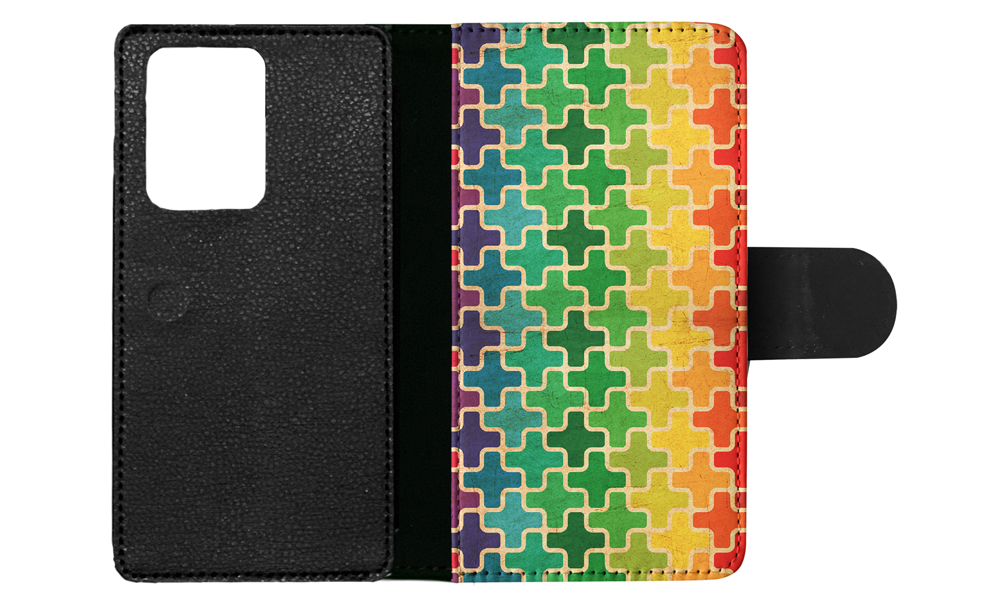 FLIP CASE FOR SAMSUNG GALAXY|RAINBOW CROSS VINTAGE PATTERN - Picture 69 of 120