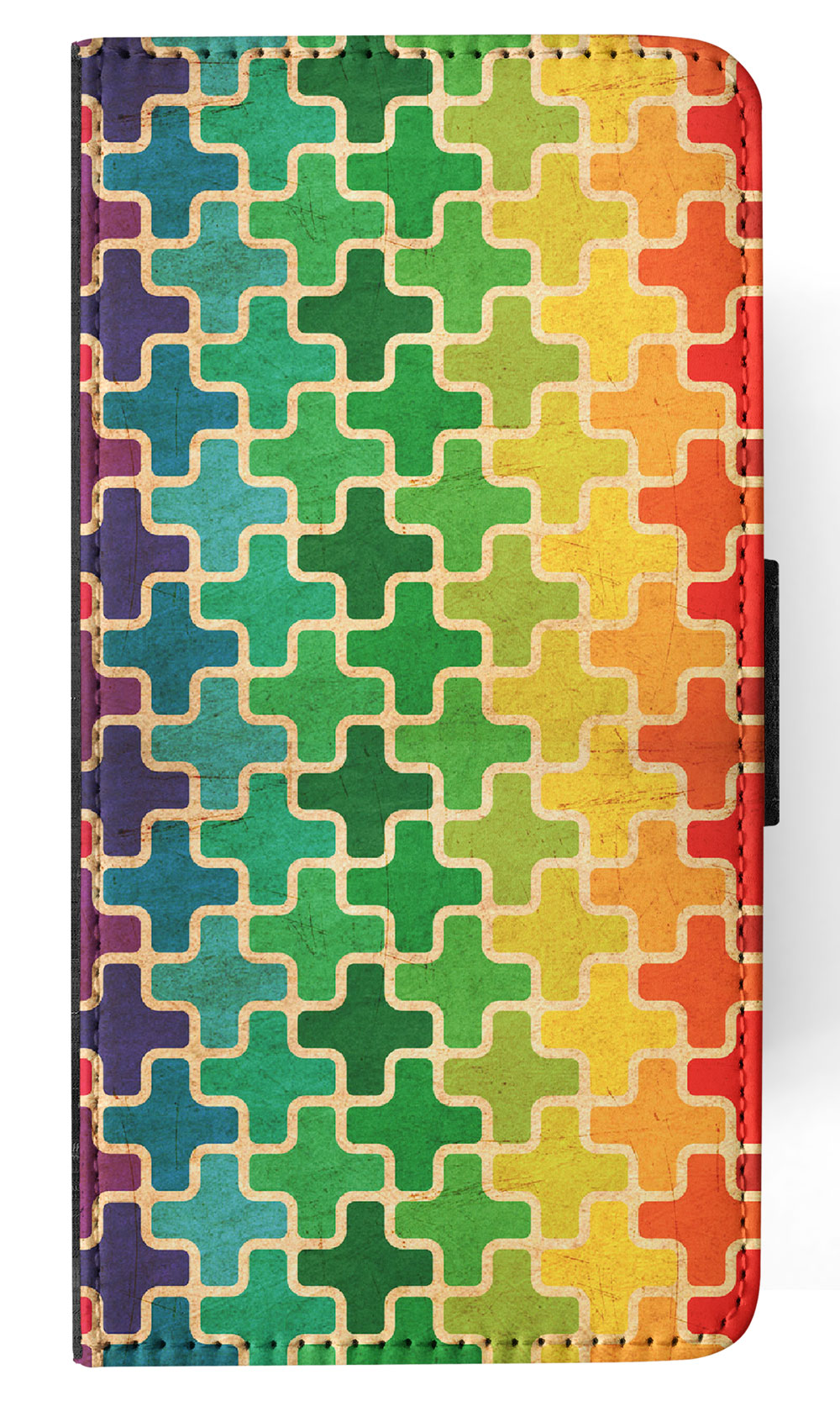 FLIP CASE FOR SAMSUNG GALAXY|RAINBOW CROSS VINTAGE PATTERN - Picture 62 of 120