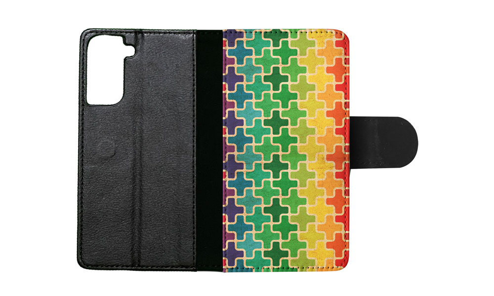 FLIP CASE FOR SAMSUNG GALAXY|RAINBOW CROSS VINTAGE PATTERN - Picture 64 of 120