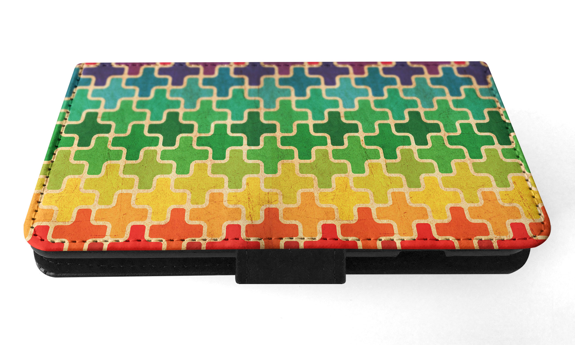 FLIP CASE FOR SAMSUNG GALAXY|RAINBOW CROSS VINTAGE PATTERN - Picture 58 of 120