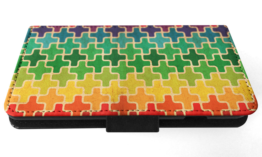 FLIP CASE FOR SAMSUNG GALAXY|RAINBOW CROSS VINTAGE PATTERN - Picture 53 of 120