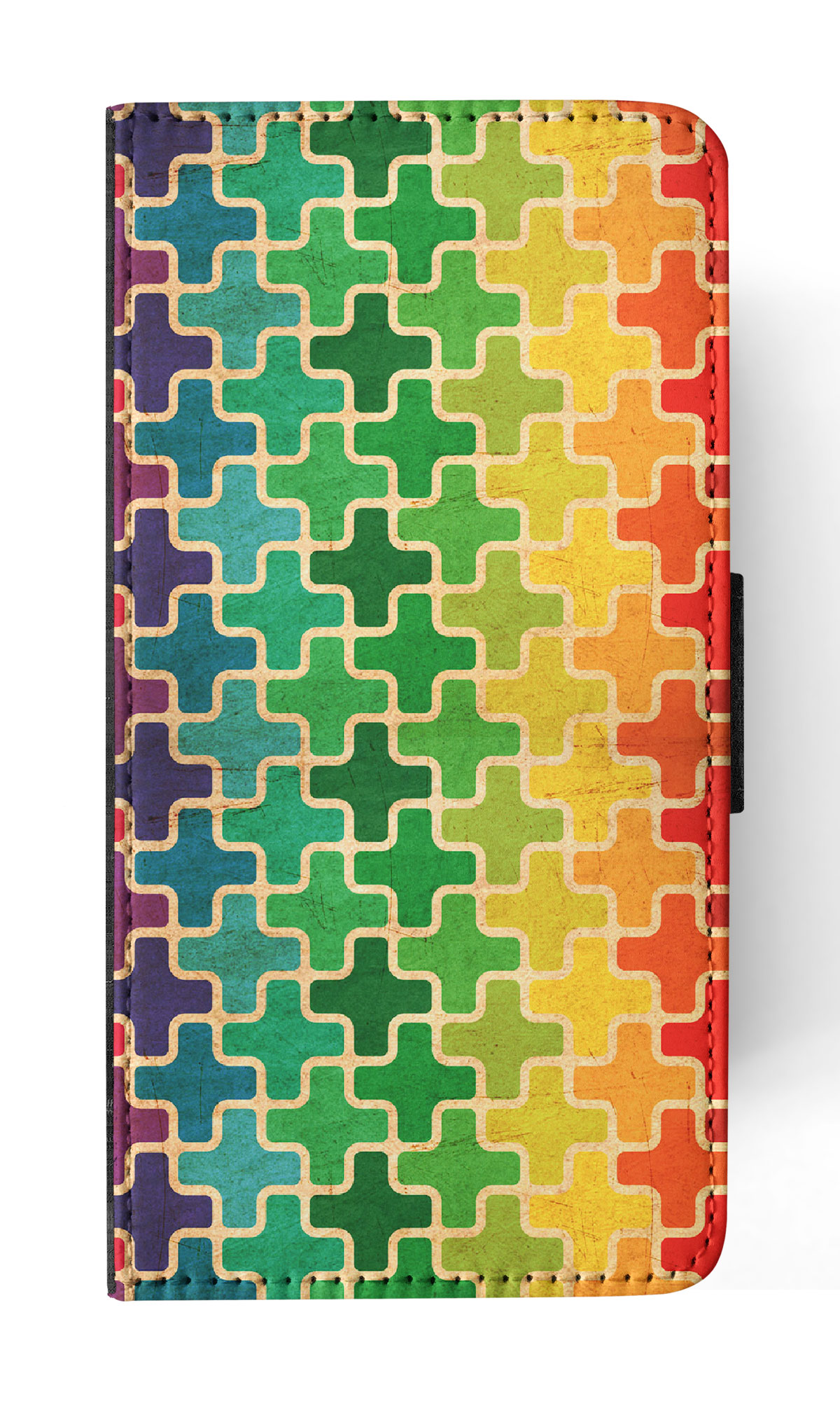 FLIP CASE FOR SAMSUNG GALAXY|RAINBOW CROSS VINTAGE PATTERN - Picture 47 of 120
