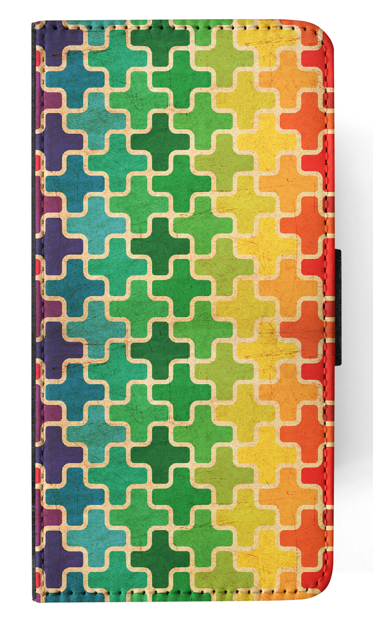FLIP CASE FOR SAMSUNG GALAXY|RAINBOW CROSS VINTAGE PATTERN - Picture 42 of 120